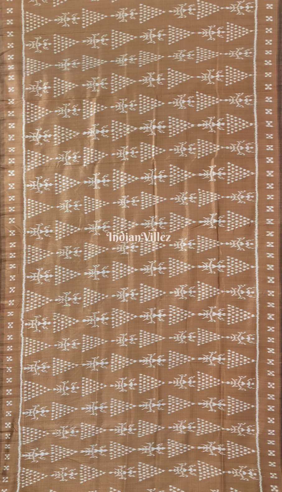 Golden Jhoti Odisha Ikat Contemporary Silk Saree