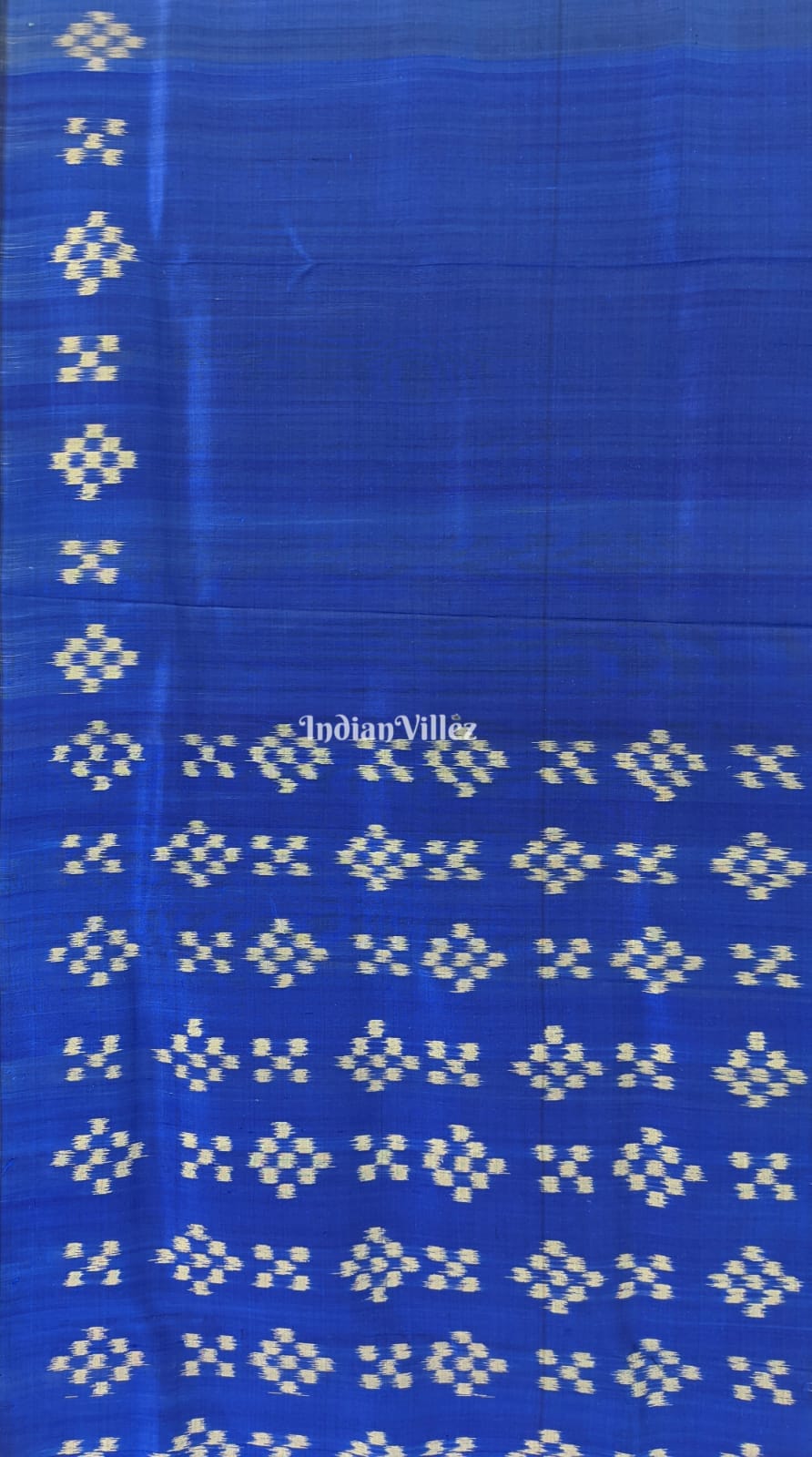 Royal Blue Odisha Ikat Contemporary Khandua Silk Saree