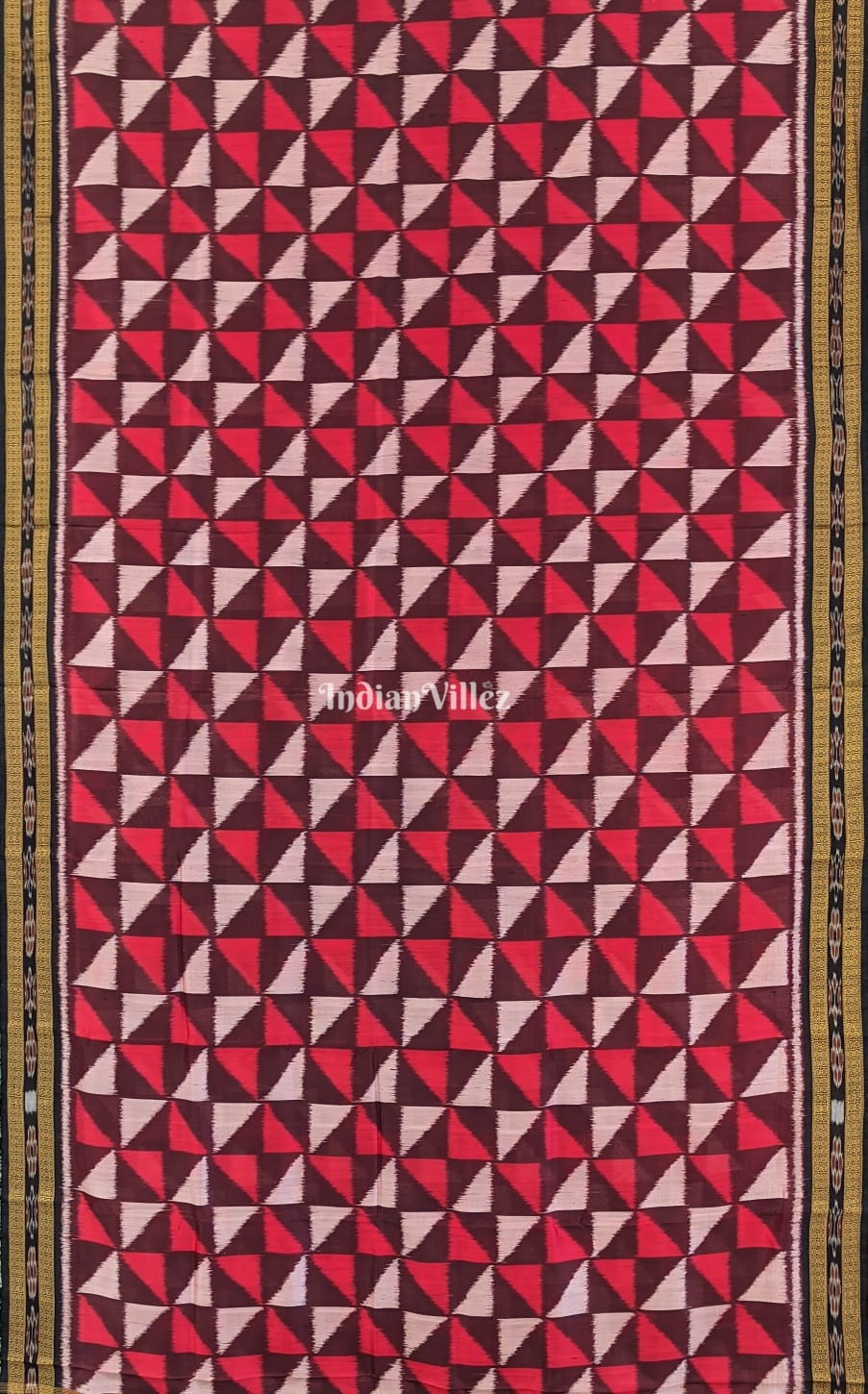 Multicolored  Odisha Handloom Khandua Silk Saree