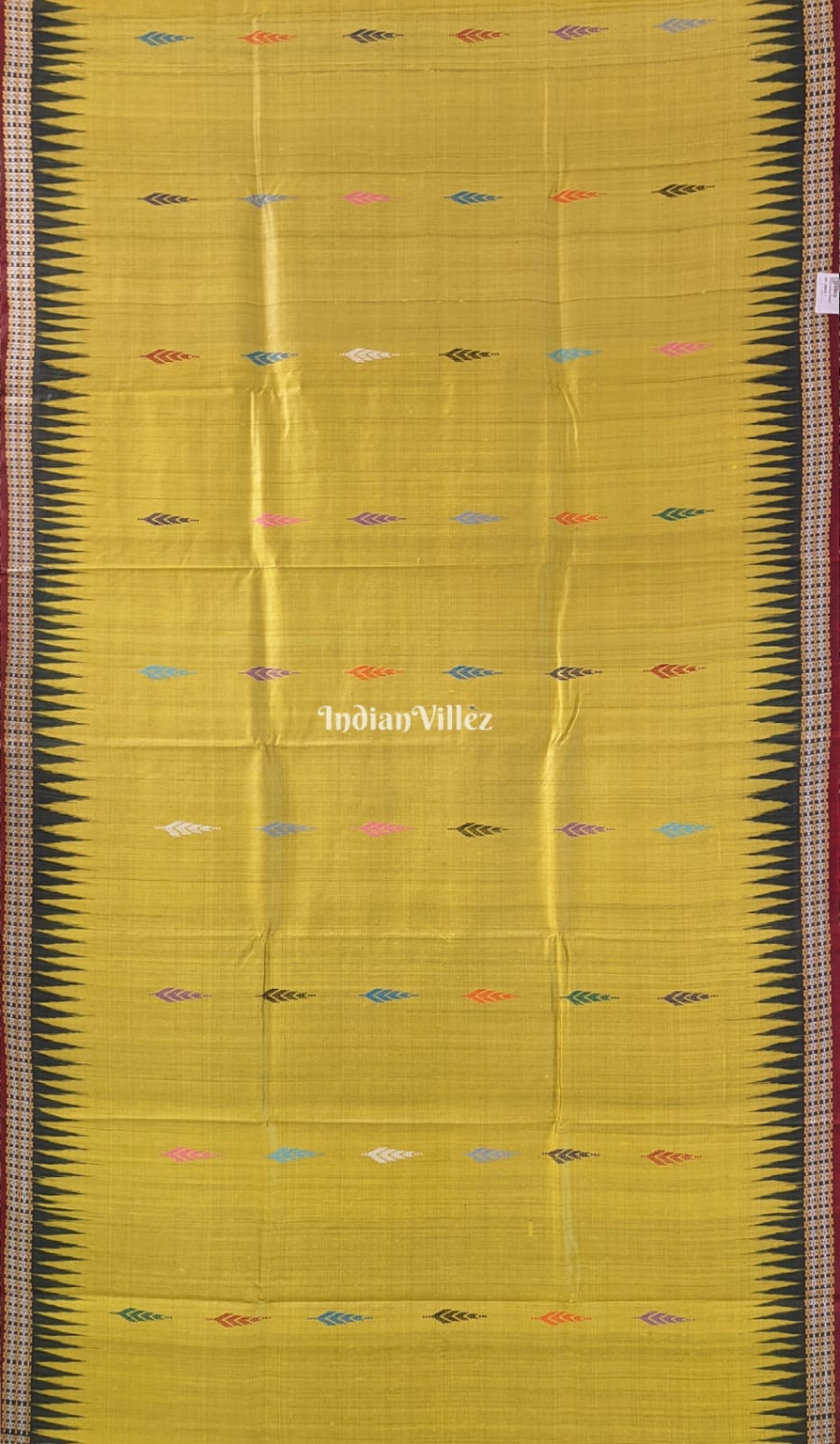 Mehendi Green Odisha Ikat Gopalpur Tussar Silk Saree