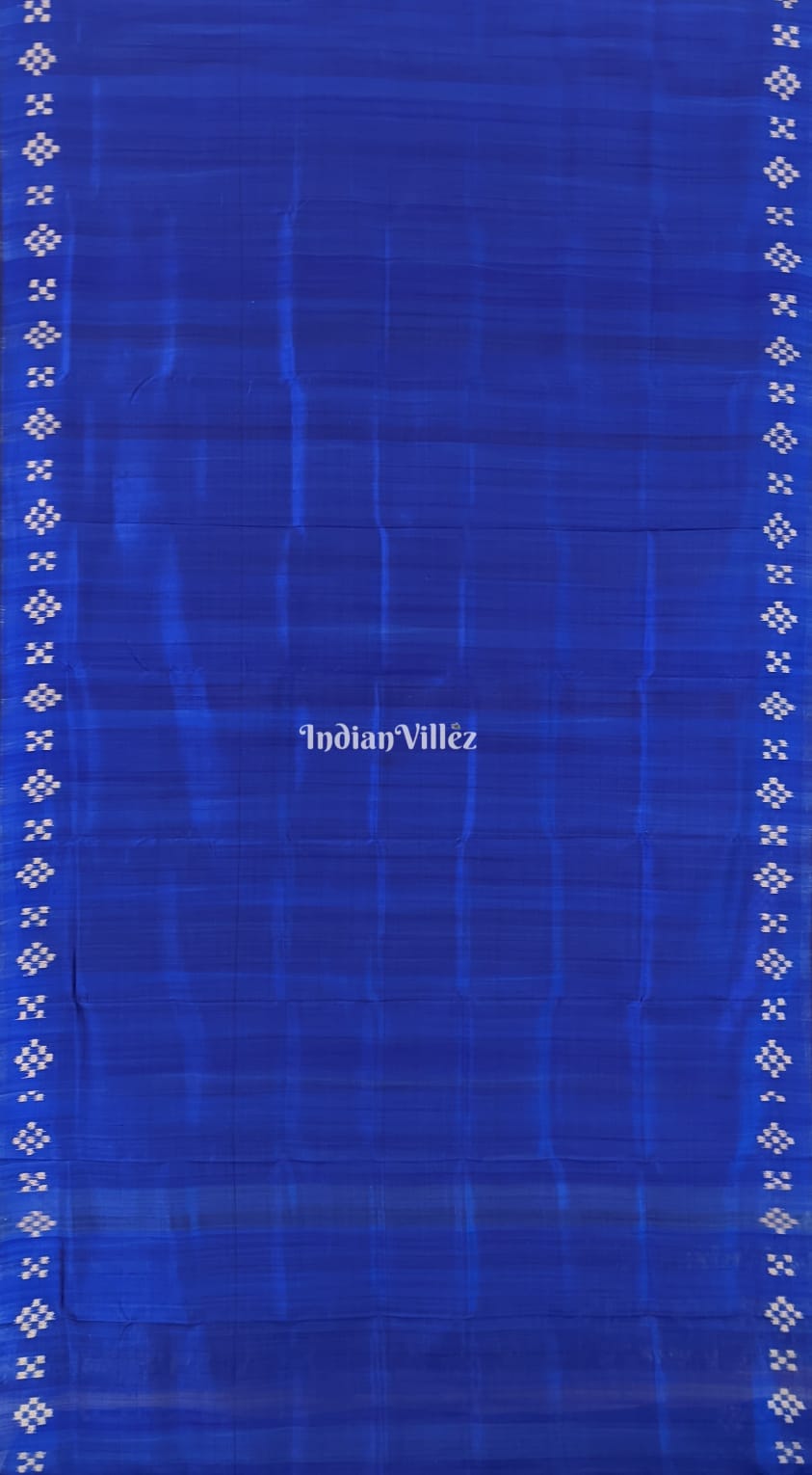 Royal Blue Odisha Ikat Contemporary Khandua Silk Saree
