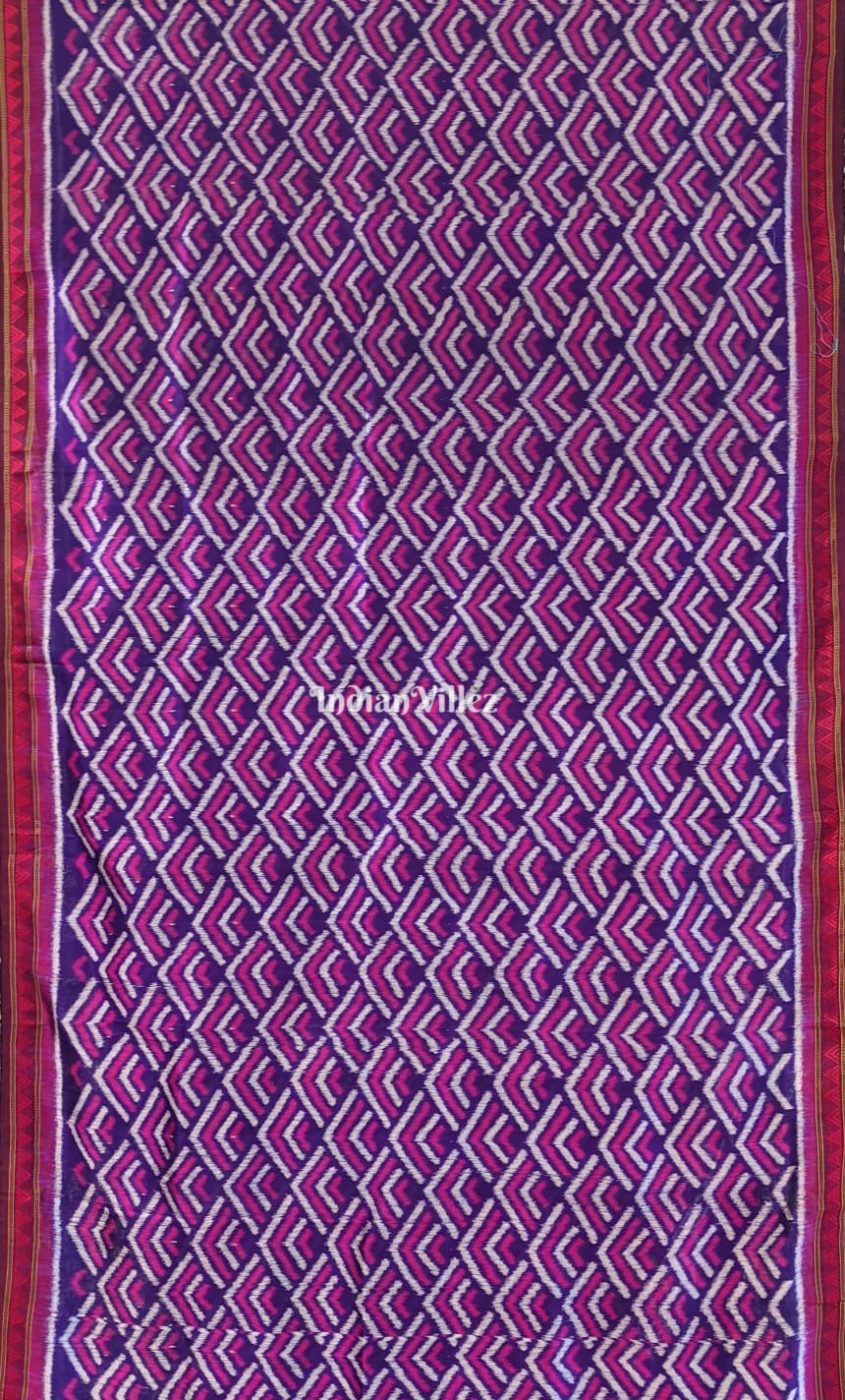 Multicolor Contemporary Odisha Ikat Silk Saree with Dongria Border
