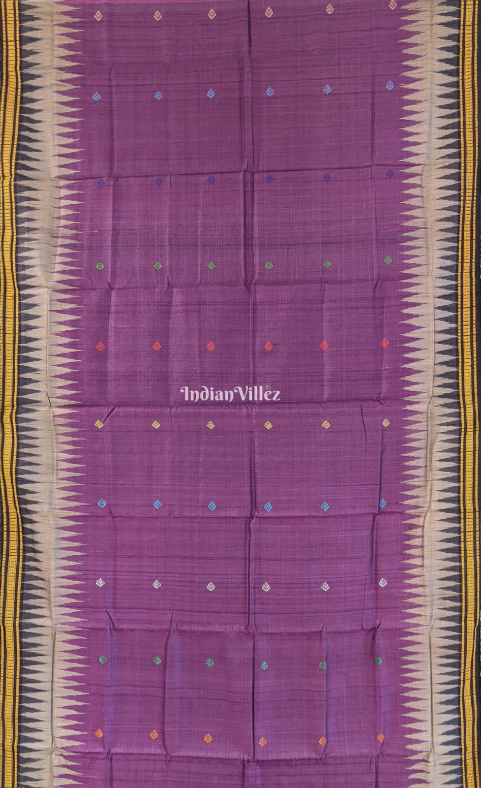 Lavender Odisha Handloom Gopalpur Tussar Silk Saree