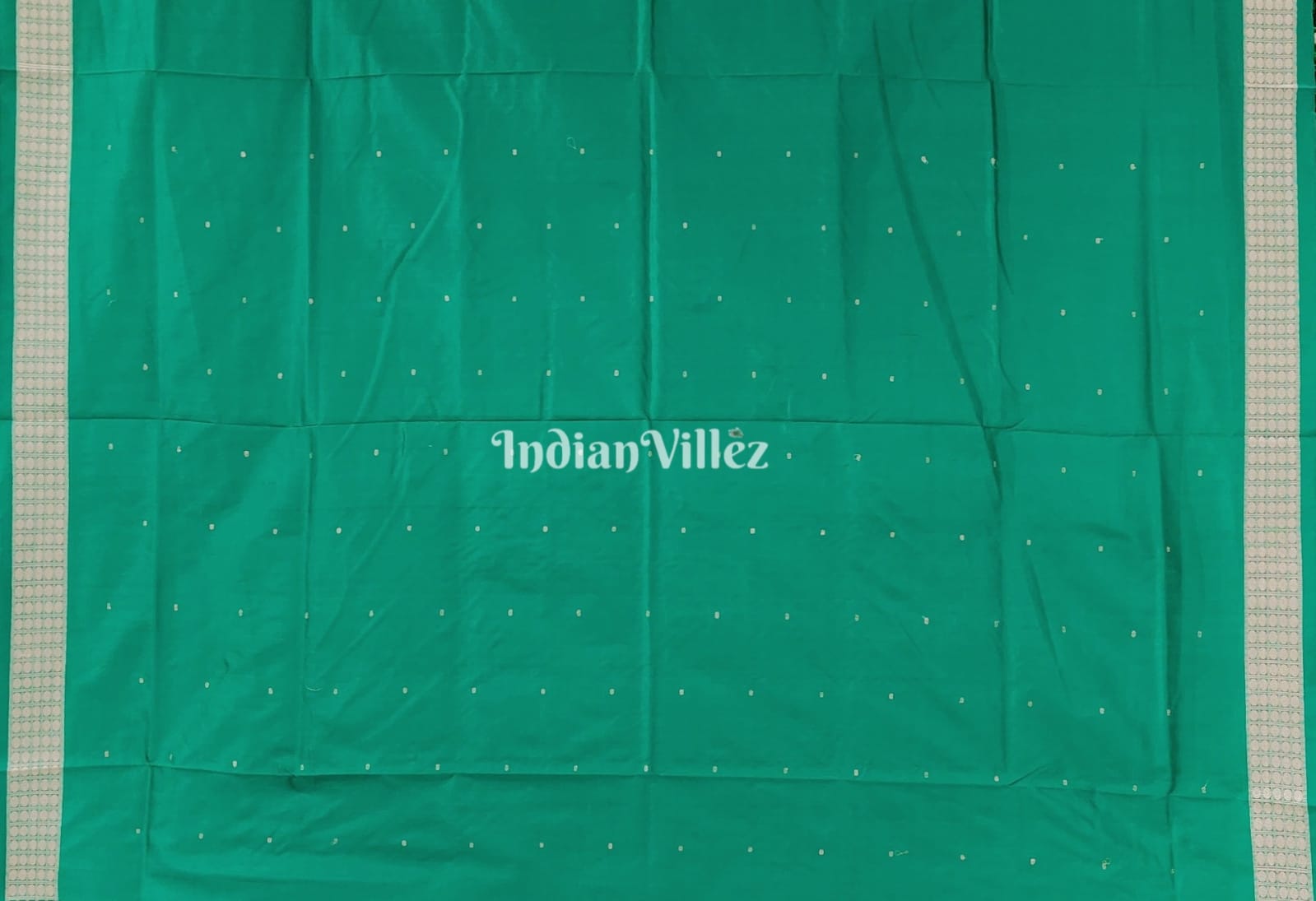 Mint Green Odisha Ikat Sambalpuri Bomkai Silk Saree
