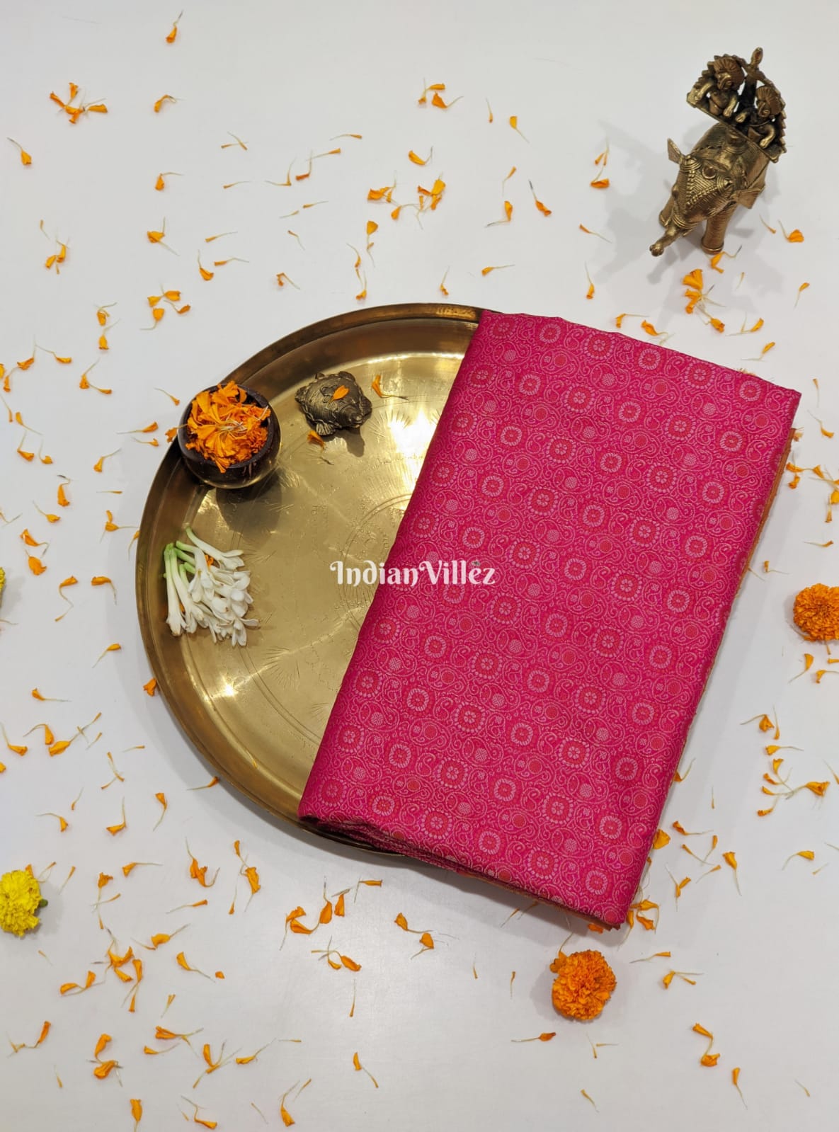 Pink Kalyani Bomkai Exclusive Designer Sambalpuri Silk Saree