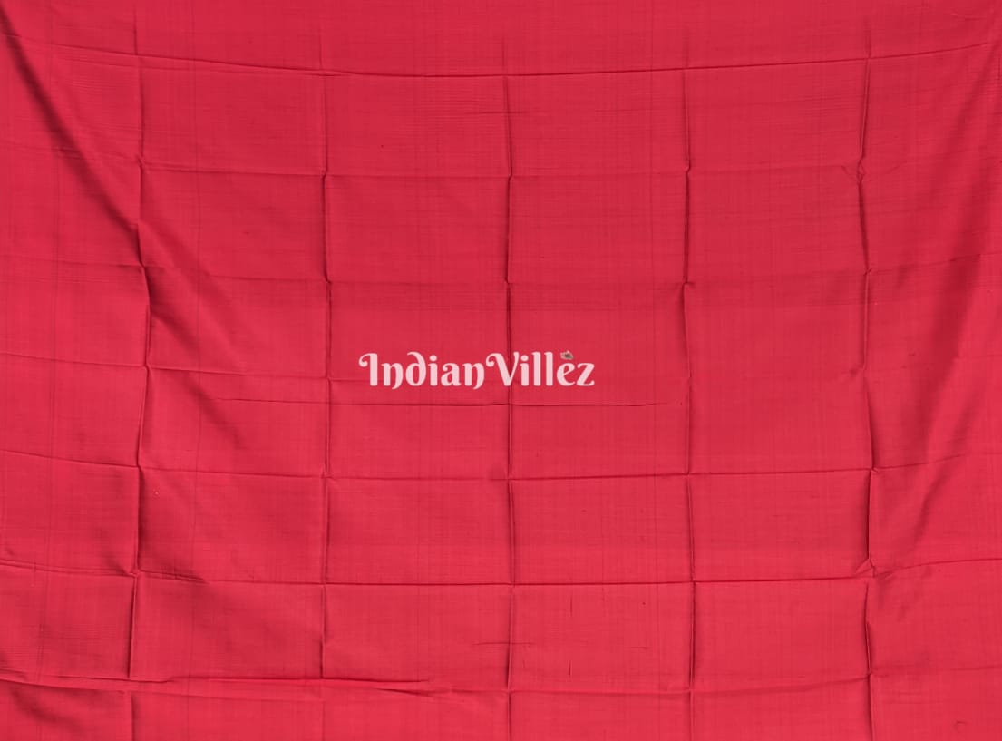Maroon Jhoti Chitrakari Odisha Handloom Silk Saree