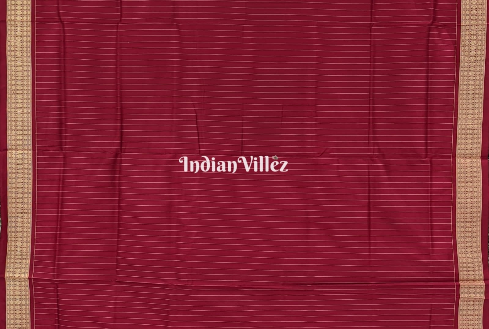 Red Tribal Theme Odisha Handloom Sambalpuri Ikat Silk Saree