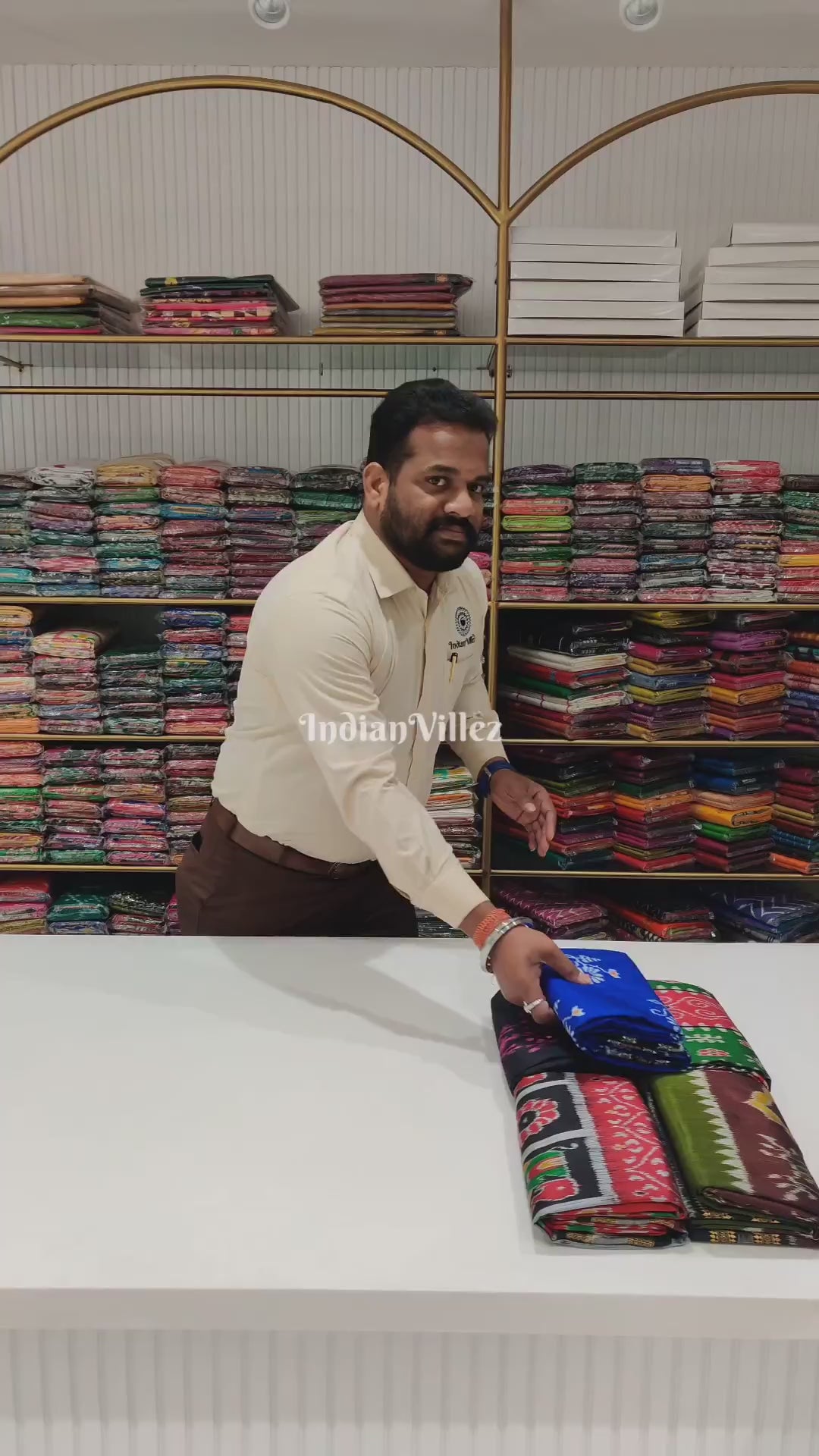 Blue Floral Odisha Handloom Khandua Ikat Silk Saree