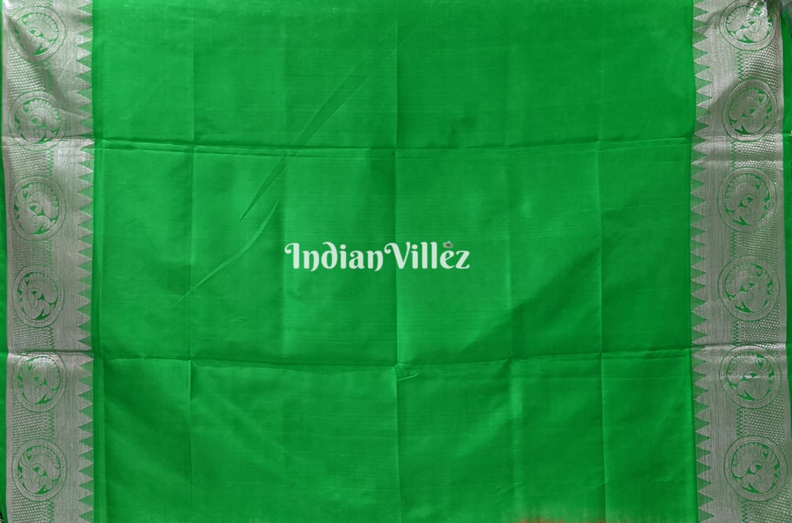 Purple Green South Handloom Venkatagiri Silk Saree