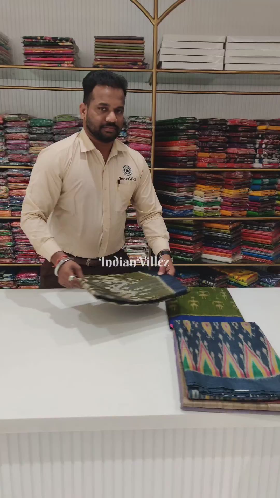 Mehendi Green Gopalpur Tussar Silk Saree