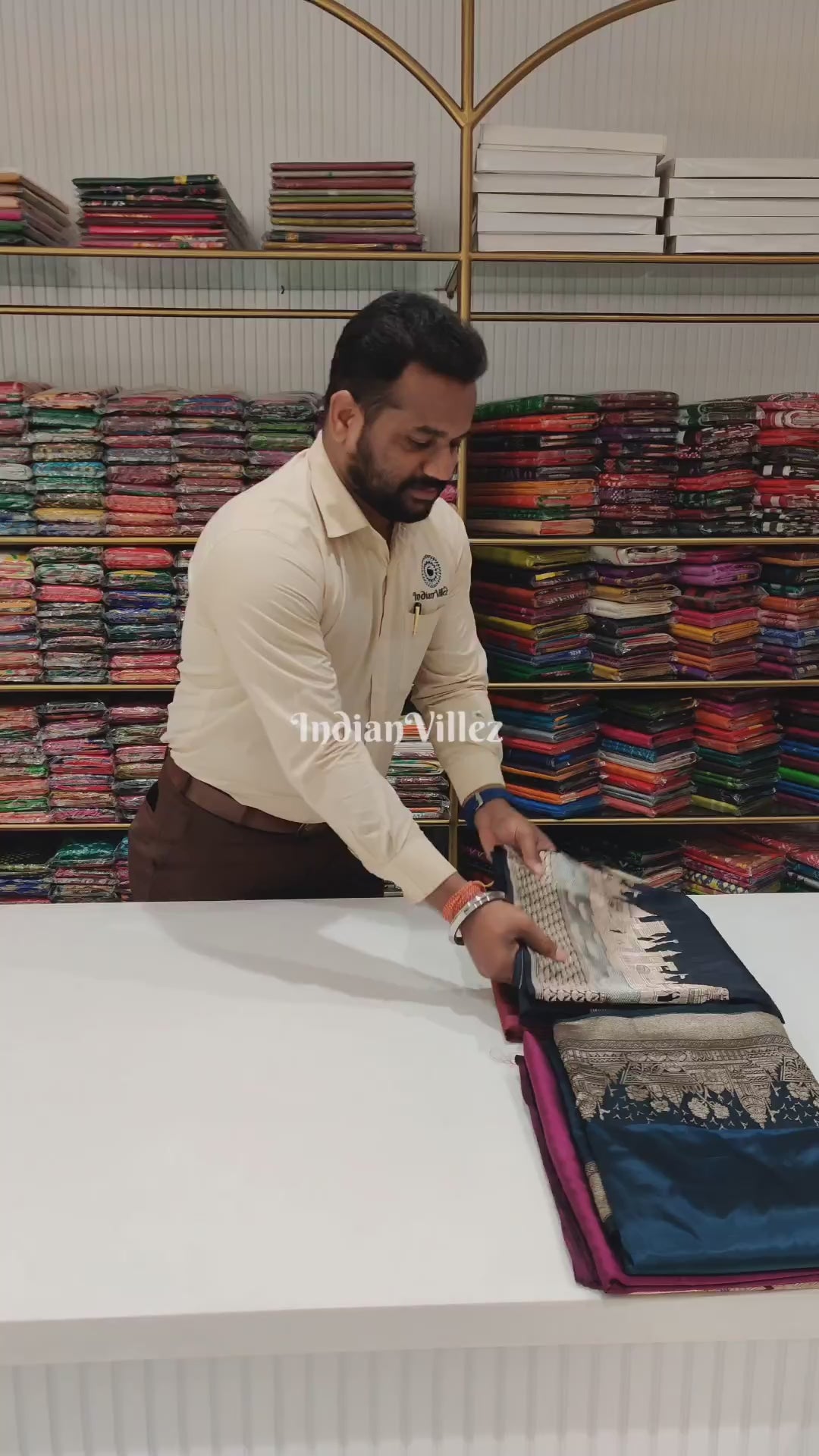 Black Kashi Banarasi Katan Silk Saree