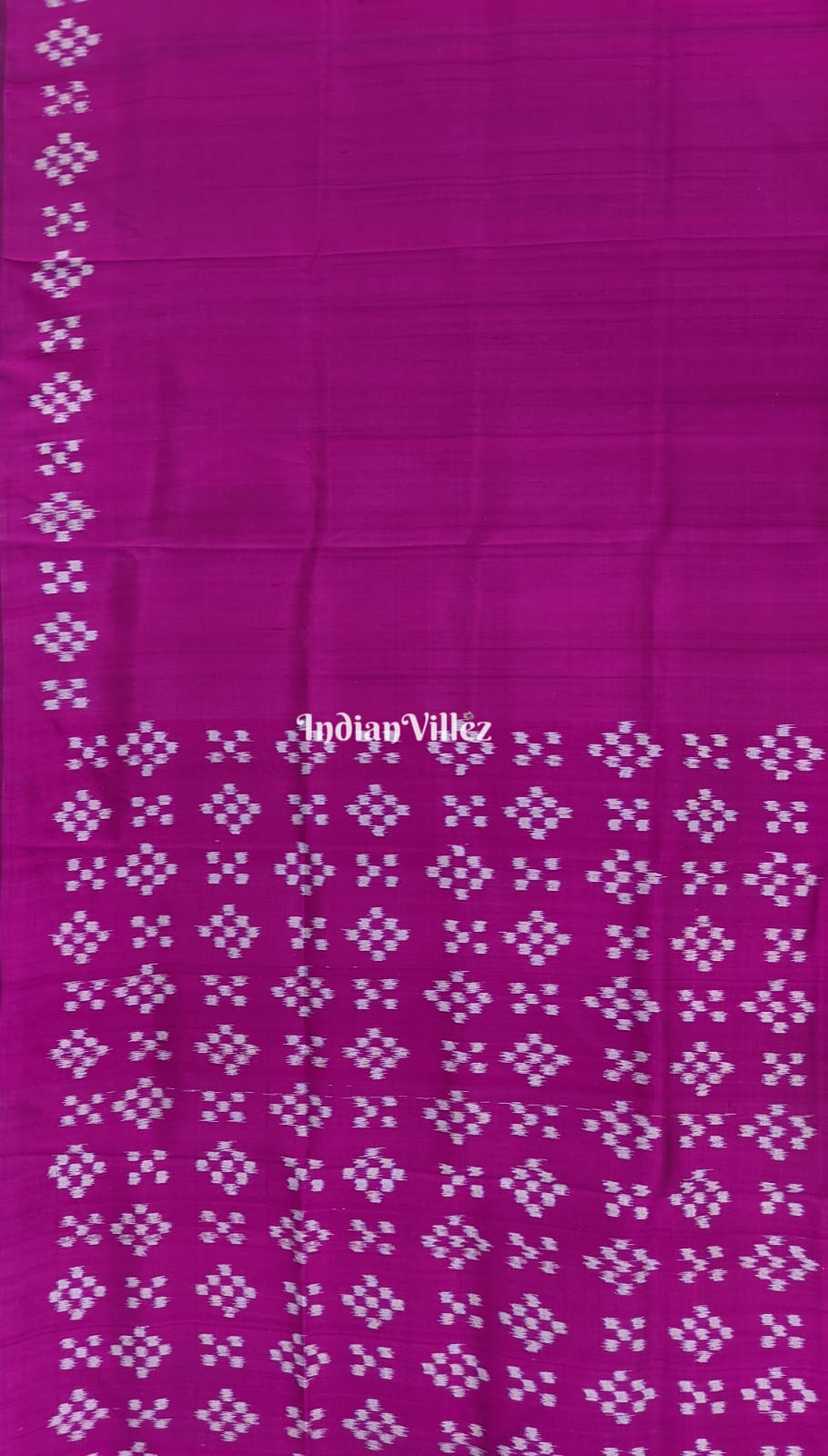 Magenta Odisha Ikat Pasapali Khandua Silk Saree
