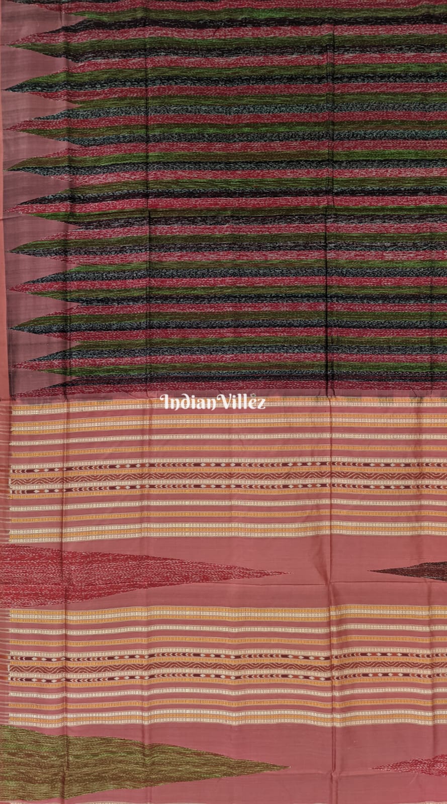 Brown Odisha Handloom Contemporary Sambalpuri Silk Saree