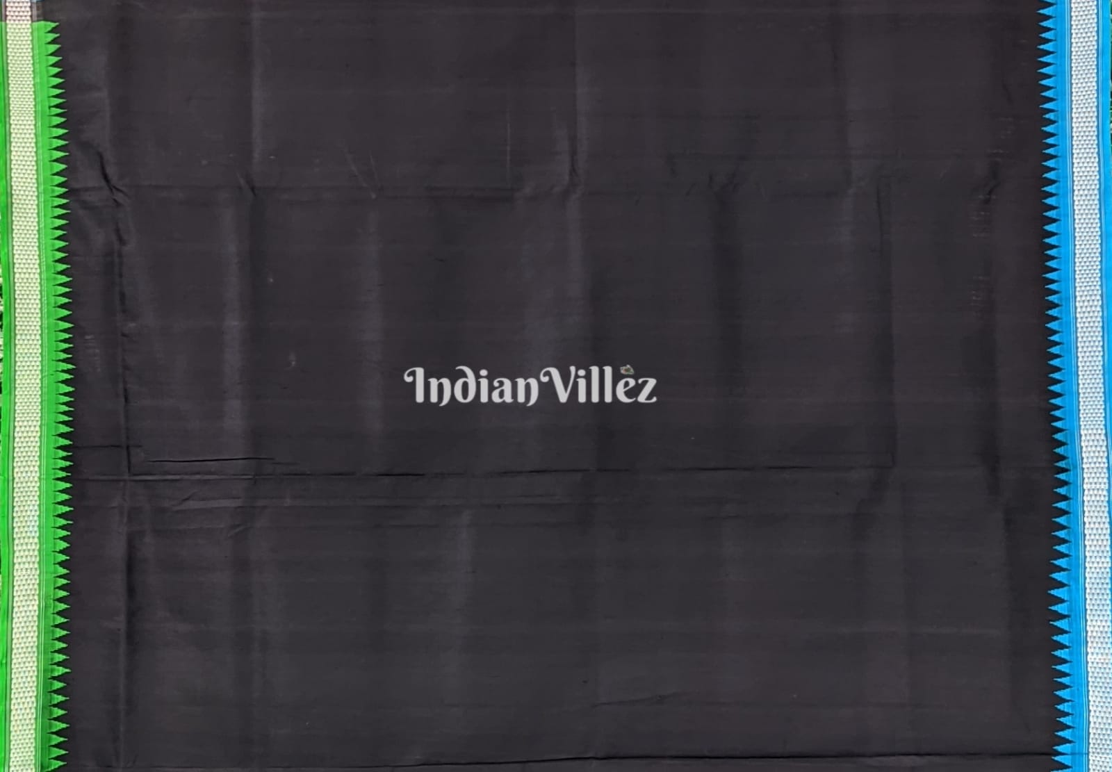 Unique Black with Multicolor Anchal Berhampuri Silk Saree