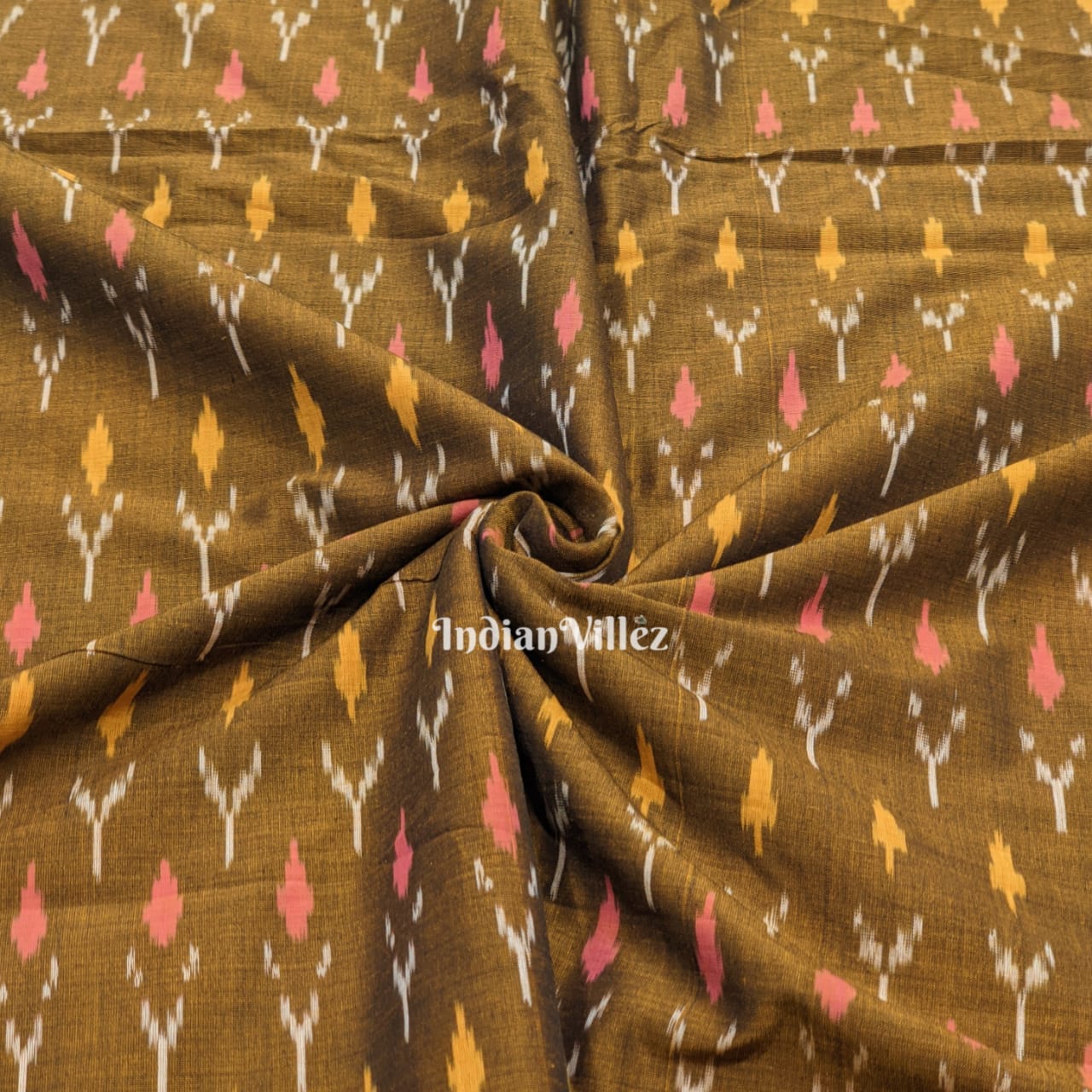 Handwoven Pochampally Ikat Cotton Fabric