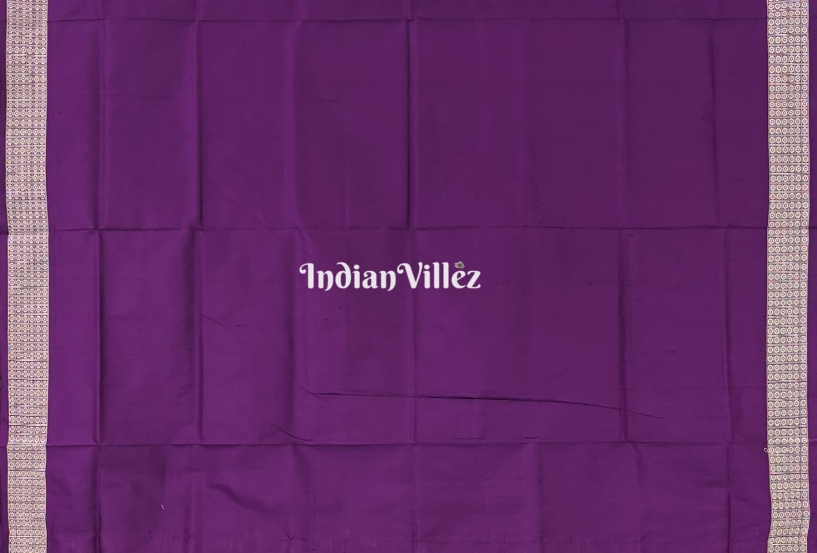 Violet Magenta Purple Laxmi Pada Jhoti Sambalpuri Ikat Silk Saree