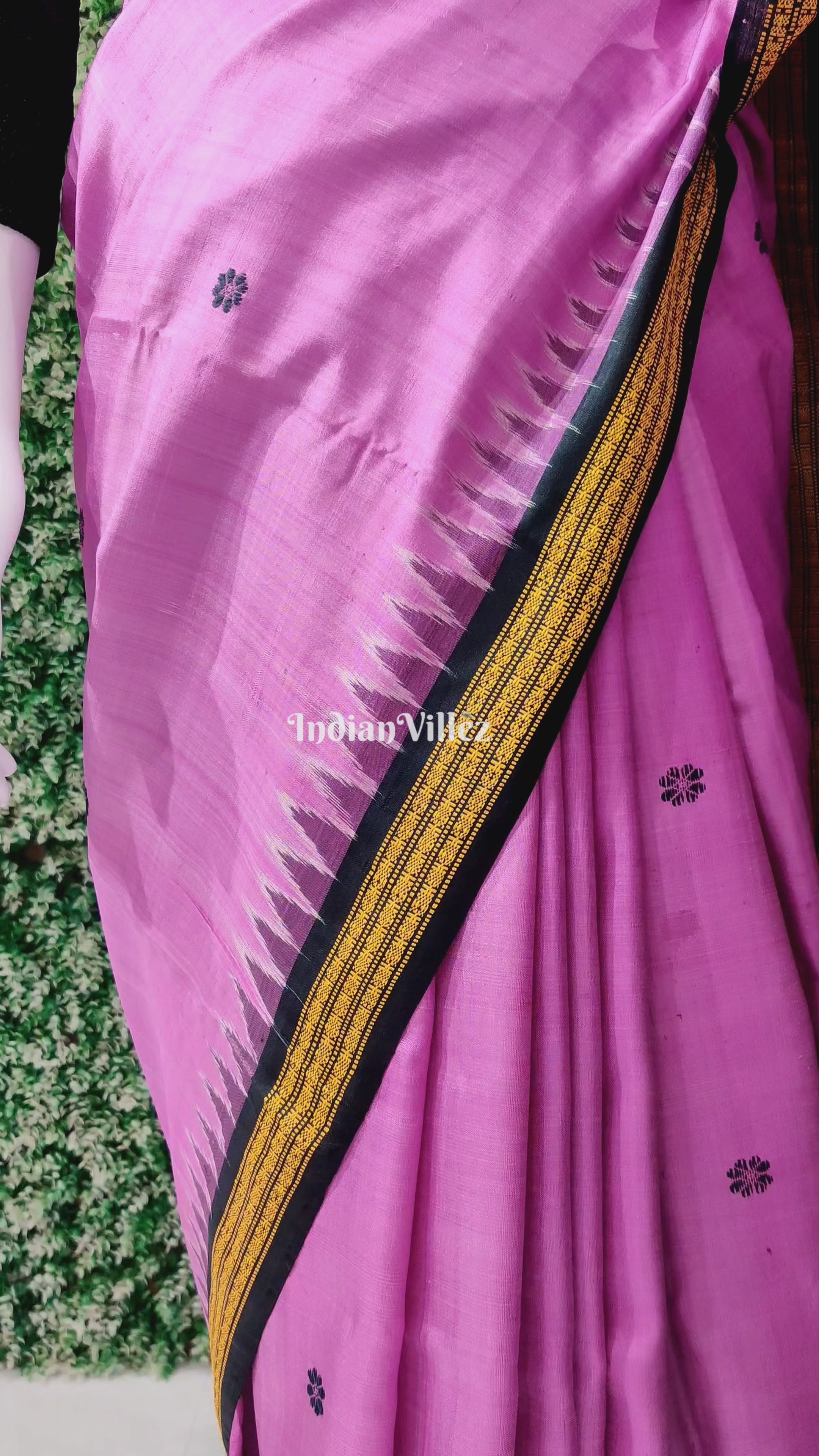 Lord Jagannath Temple Themed Gopalpur Tussar Silk Saree