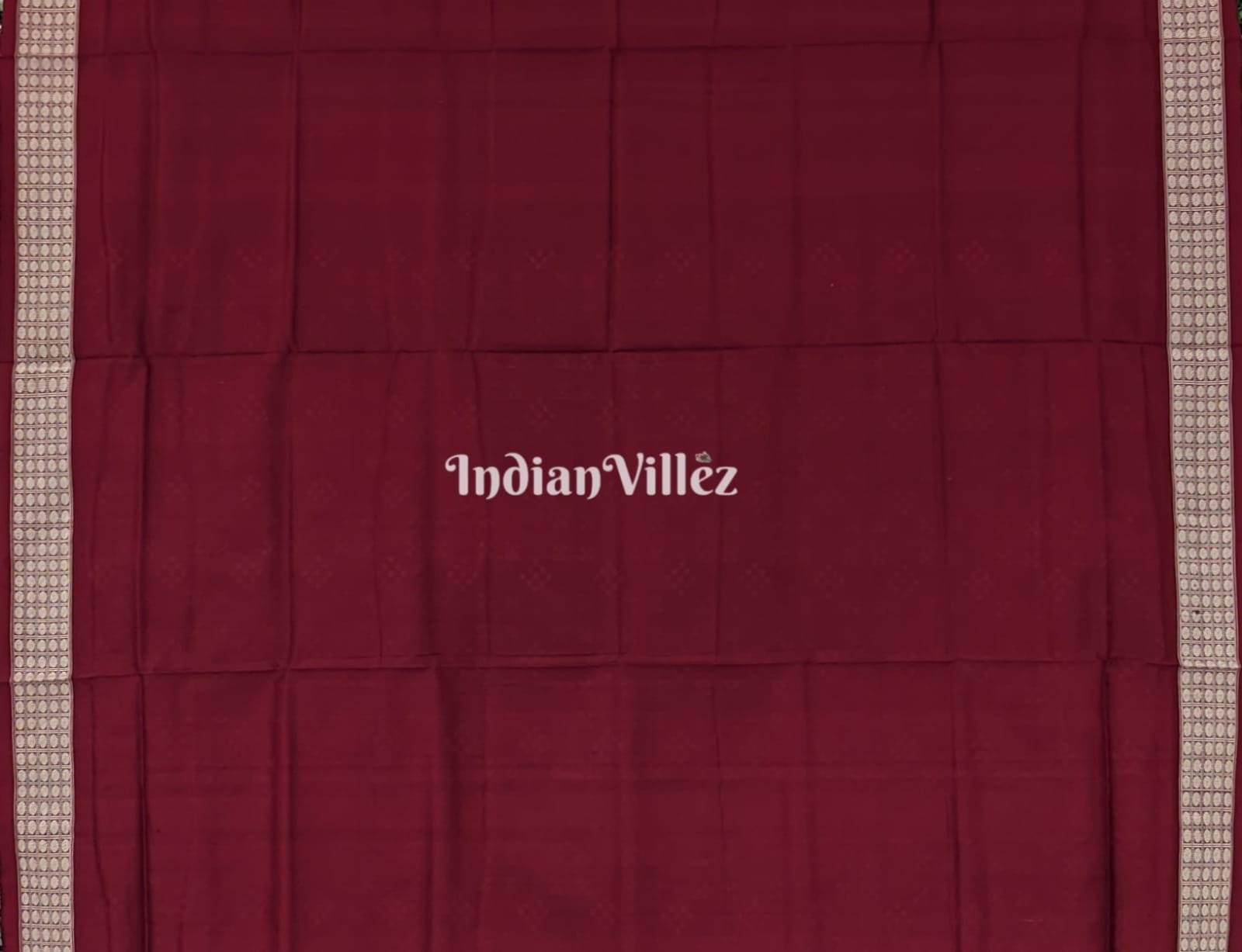Maroon 45 Kothi Sambalpuri Pasapali Silk Saree