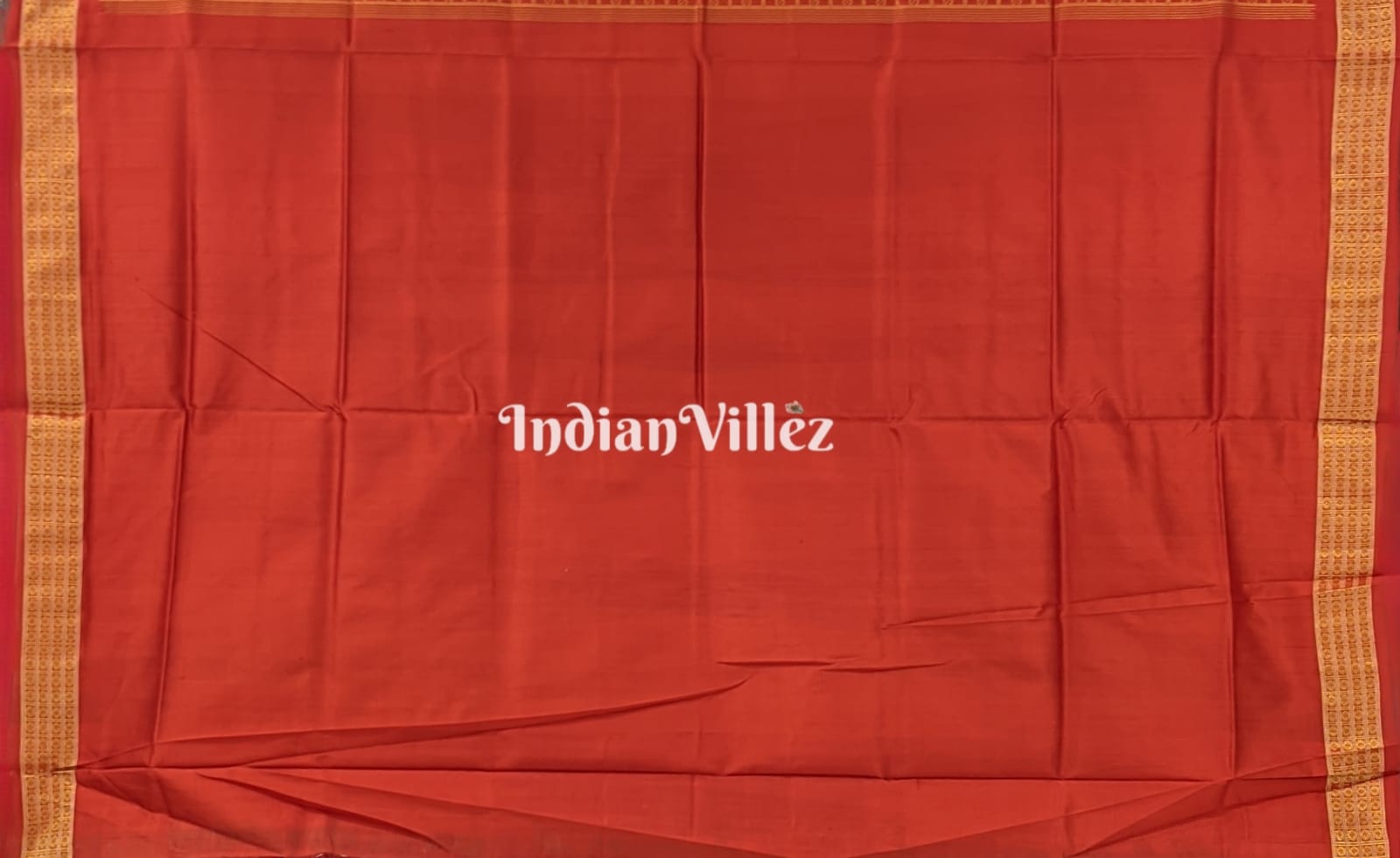 Orange and Beige Bomkai Sambalpuri Ikat Silk Saree with Patli Design
