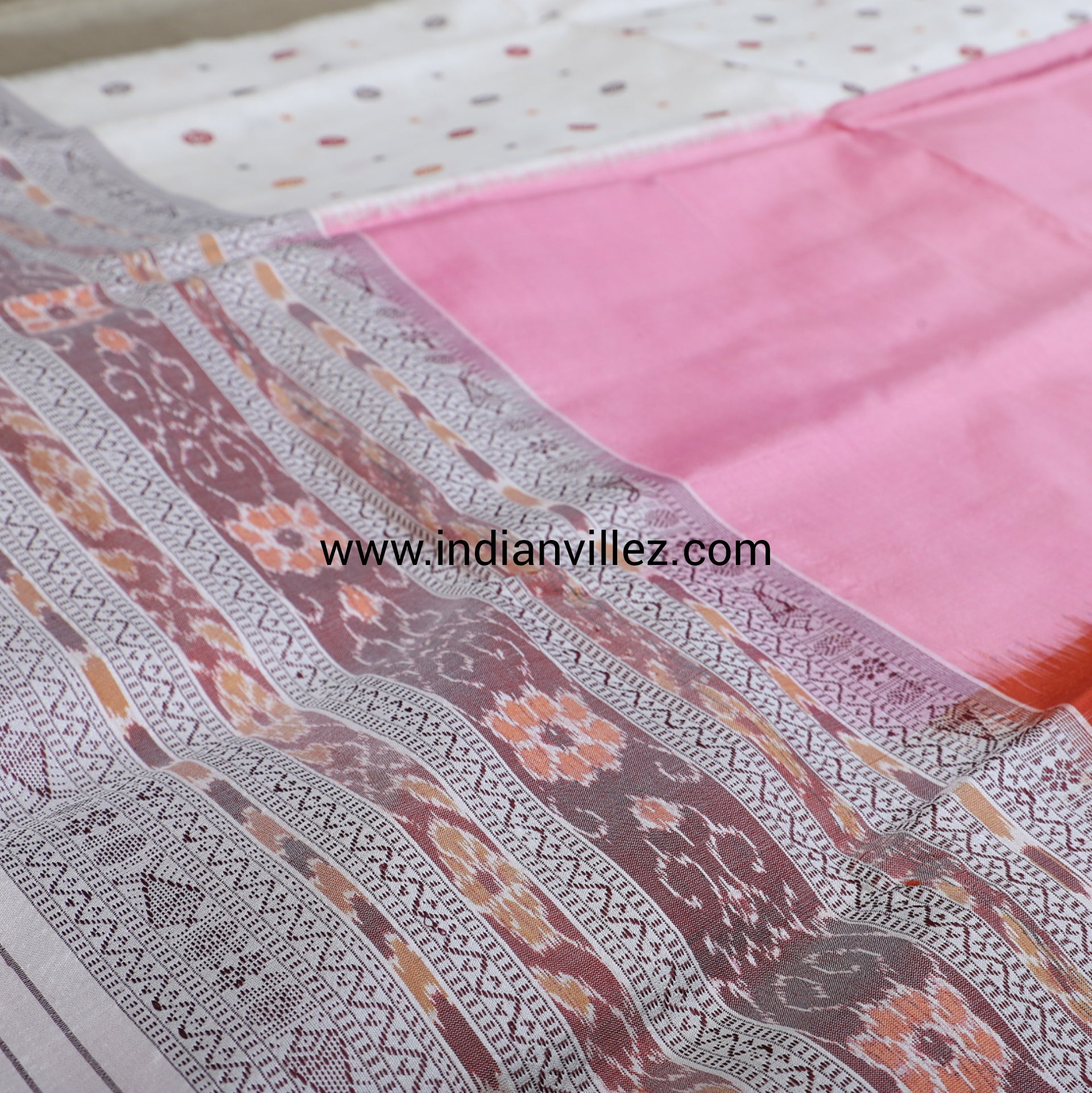 Pancha-Rangi Sambalpuri Silk Saree - IndianVillèz