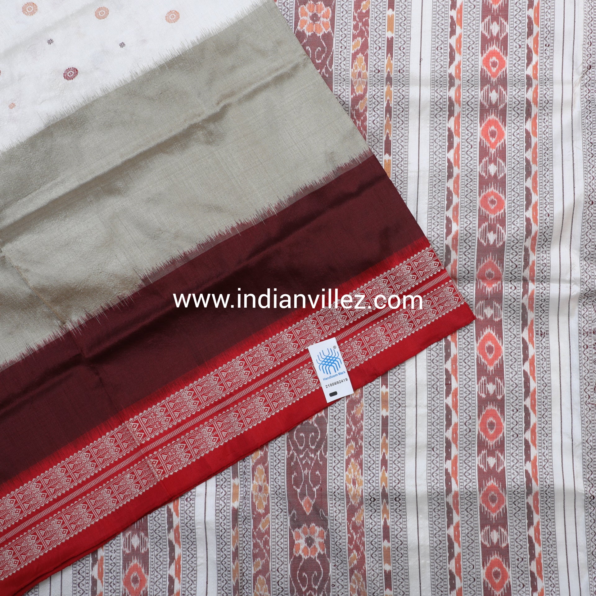 Pancha-Rangi Sambalpuri Silk Saree - IndianVillèz