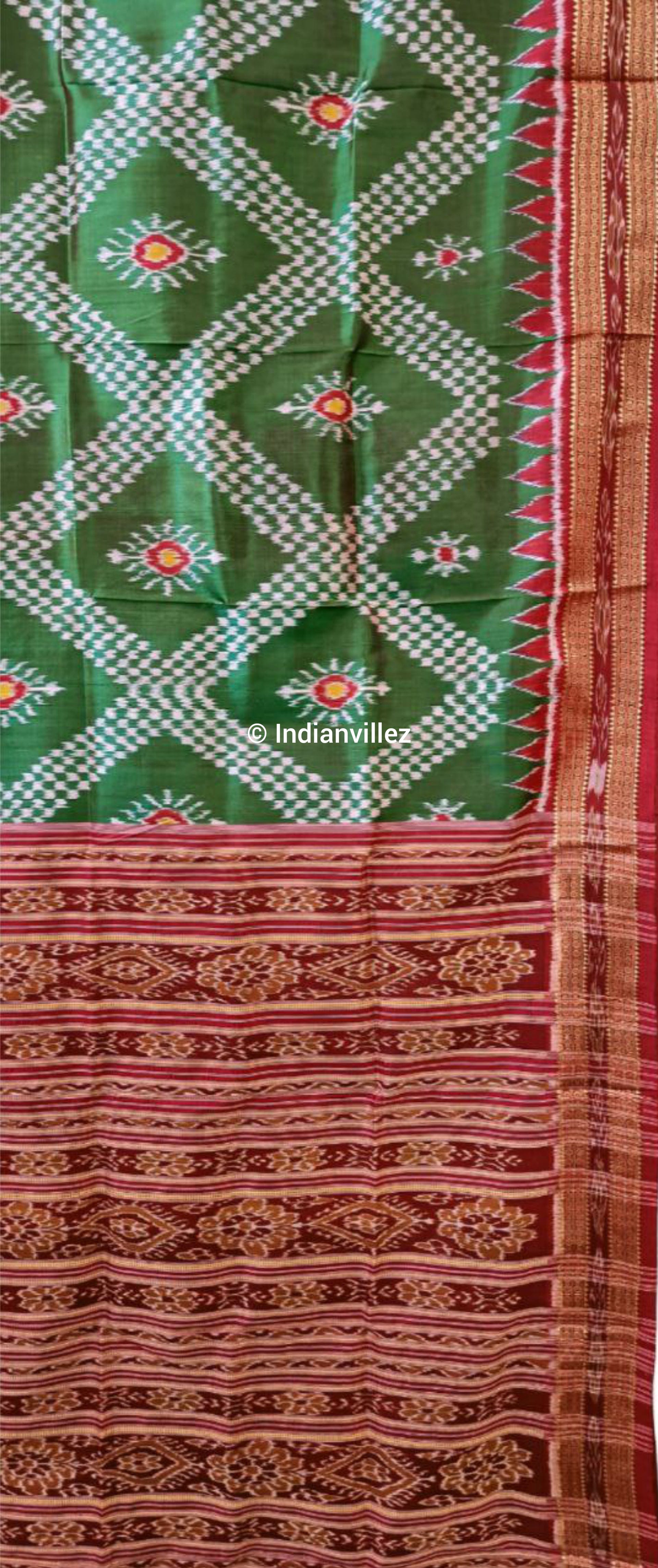 Dual Tone Tarabali Khandua Pata Silk Saree
