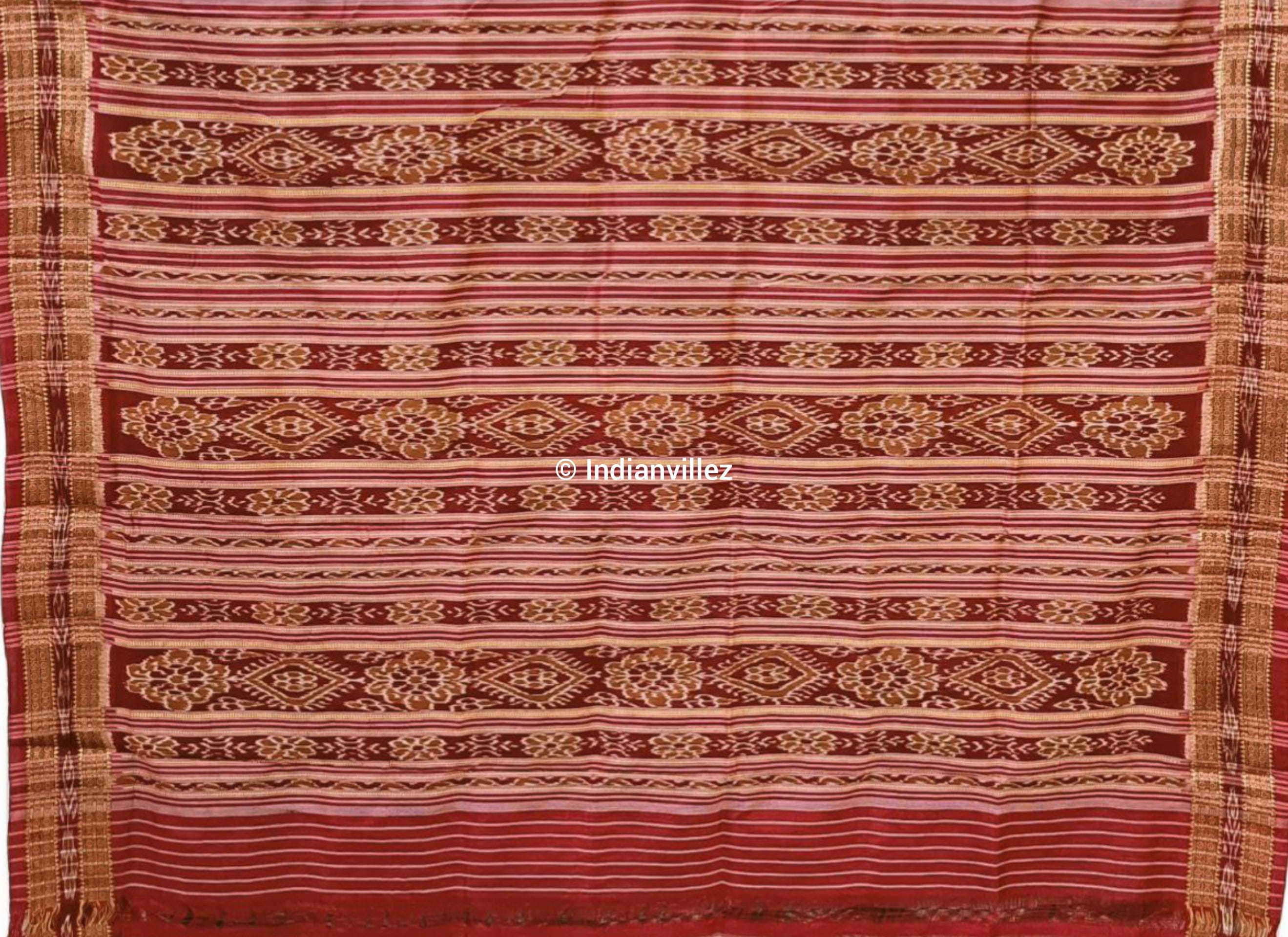 Dual Tone Tarabali Khandua Pata Silk Saree