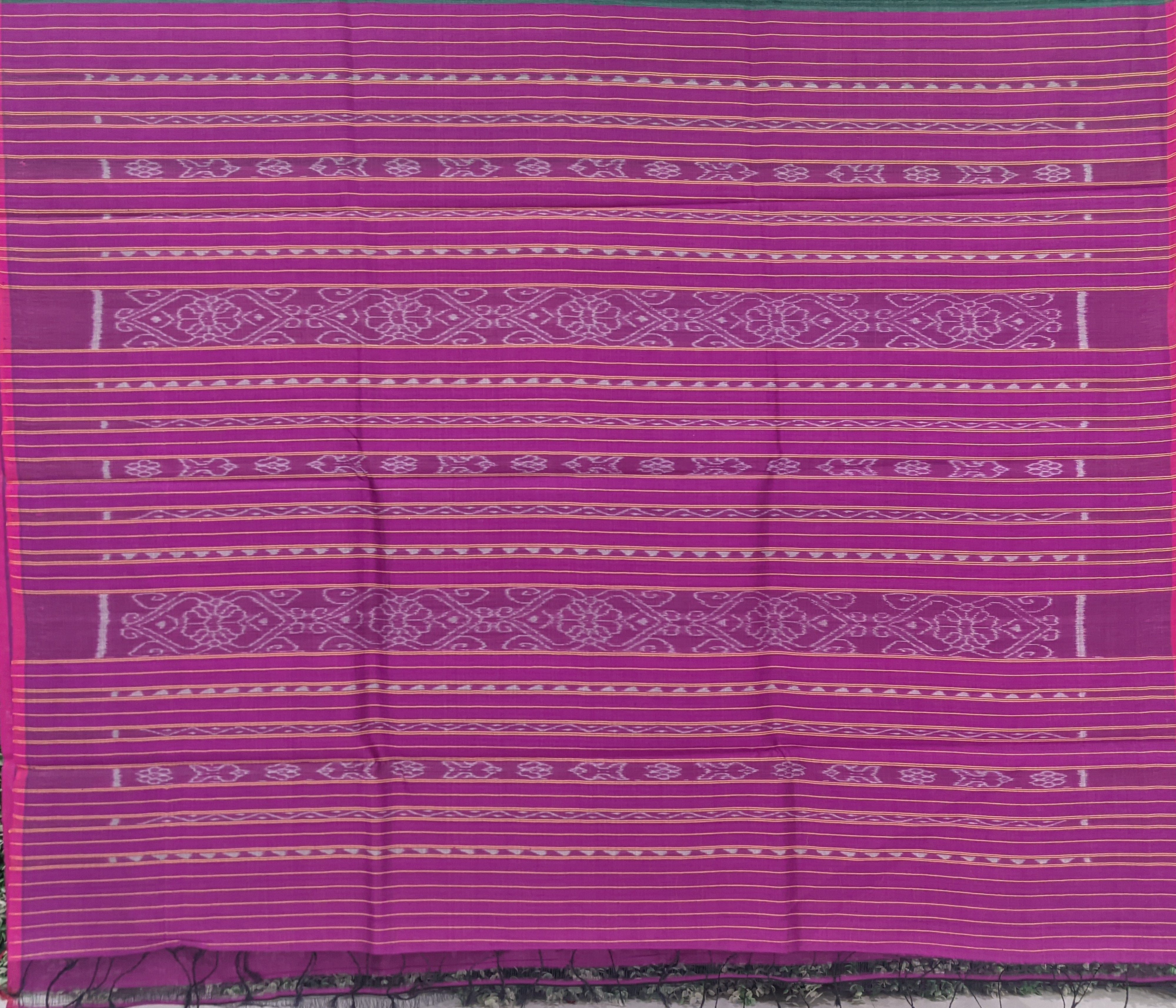 Pine Green Odisha Handloom Gopalpur Tussar Silk Saree