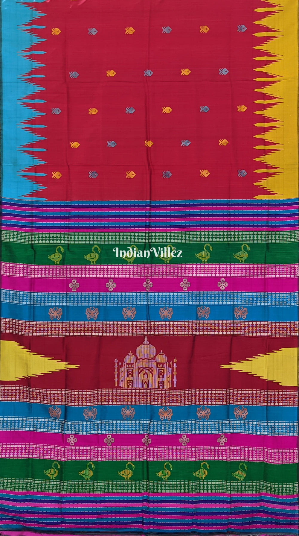 Berhampuri Silk Saree - Yellow main image 1