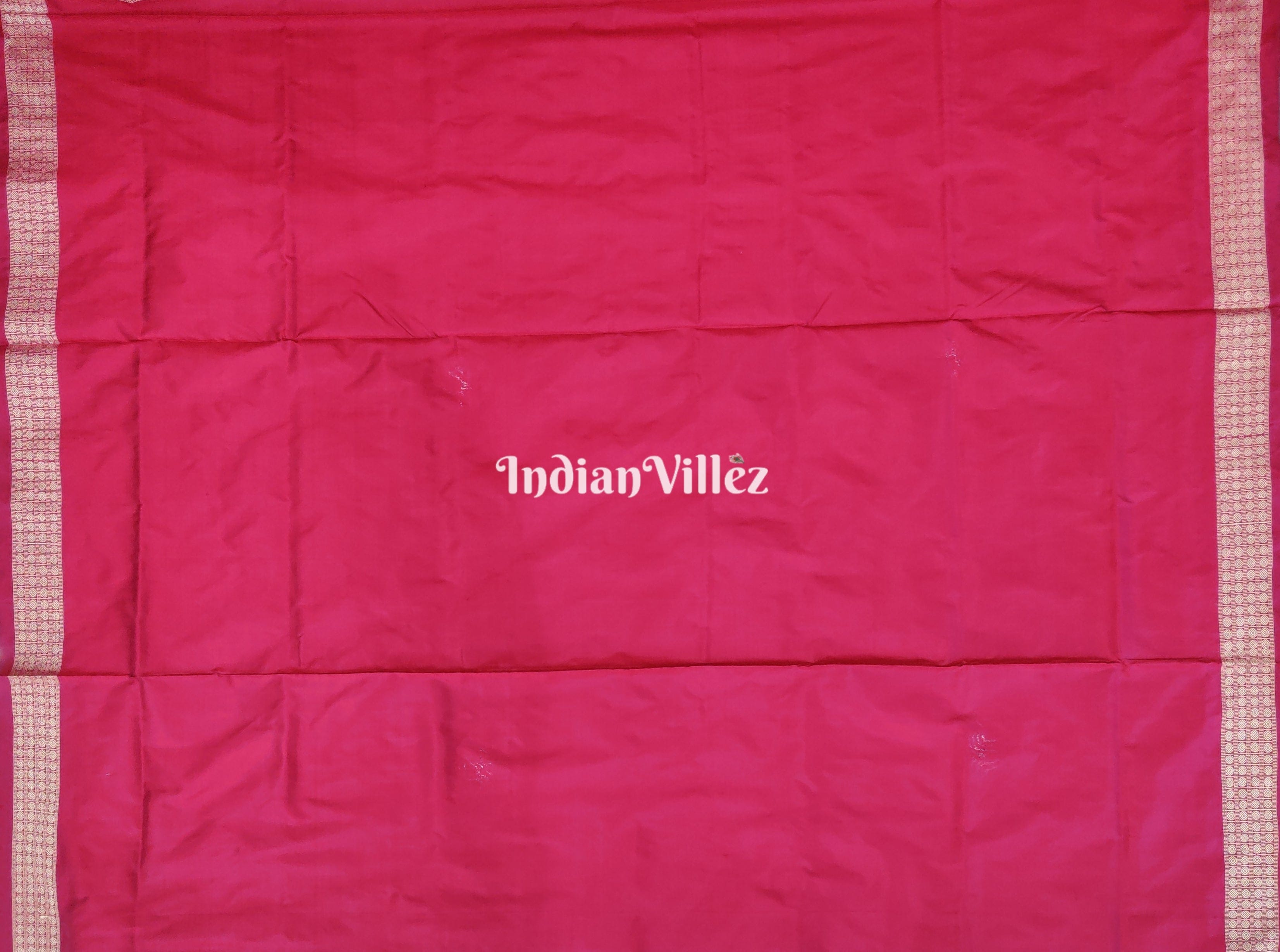 Green Pink Tribal Sambalpuri Ikat Silk Saree