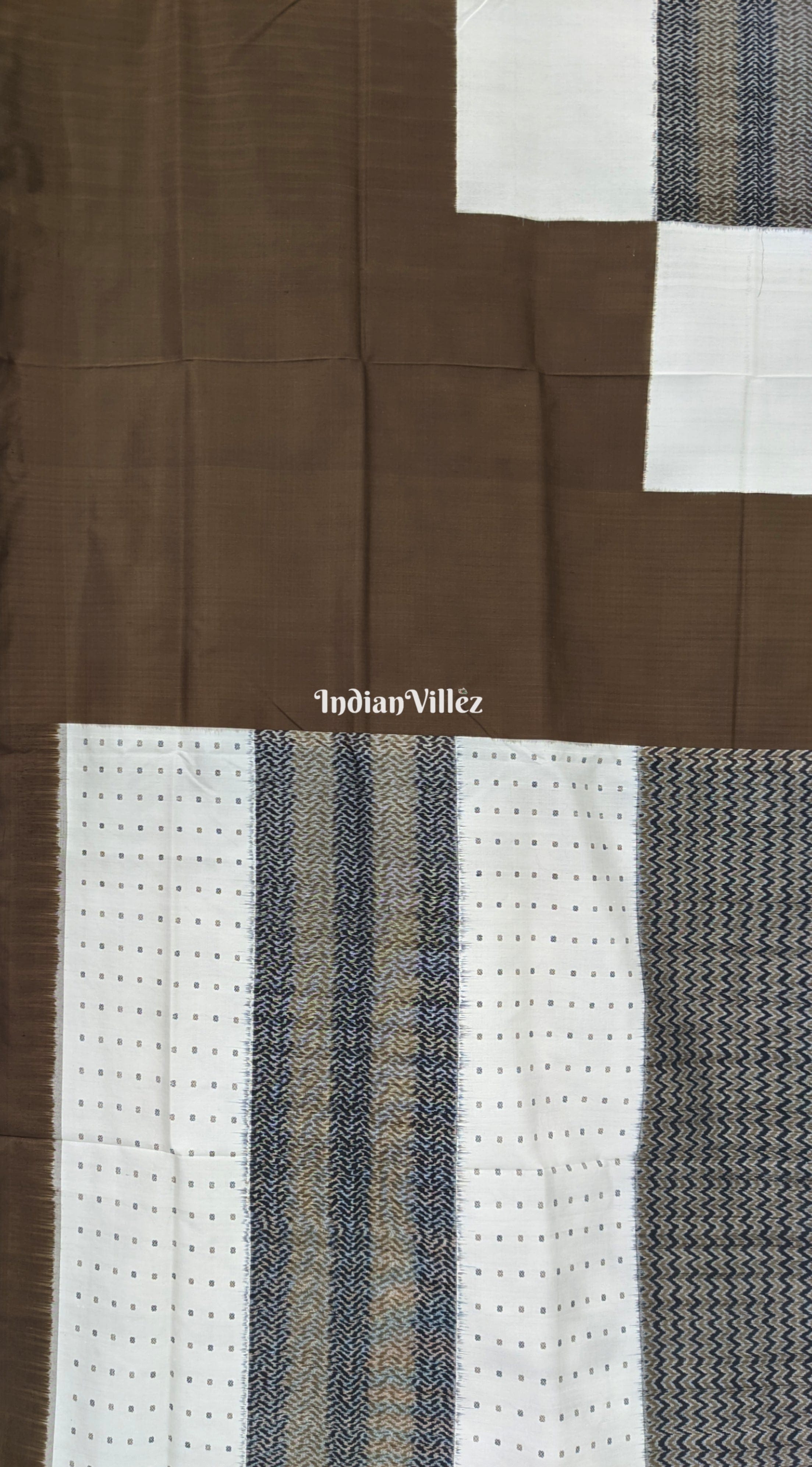 Exclusive Coffee Brown Pasapali Sambalpuri Silk Saree