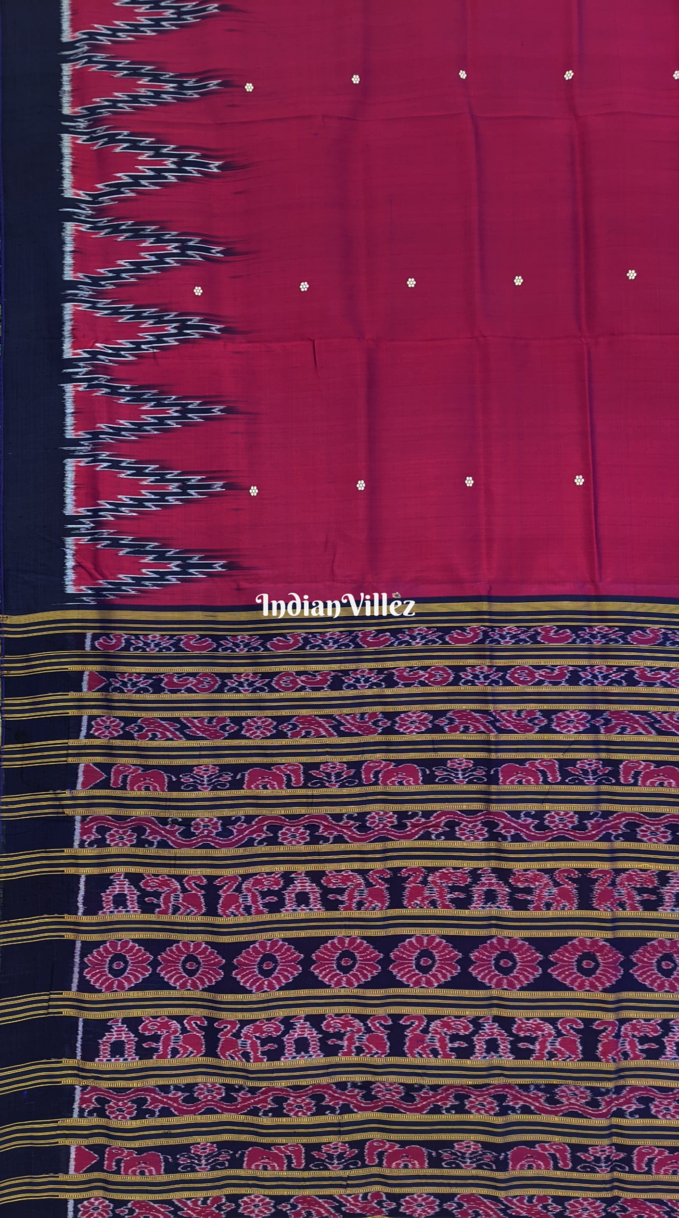 Pink Dual Tone Odisha Handloom Contemporary Silk Saree