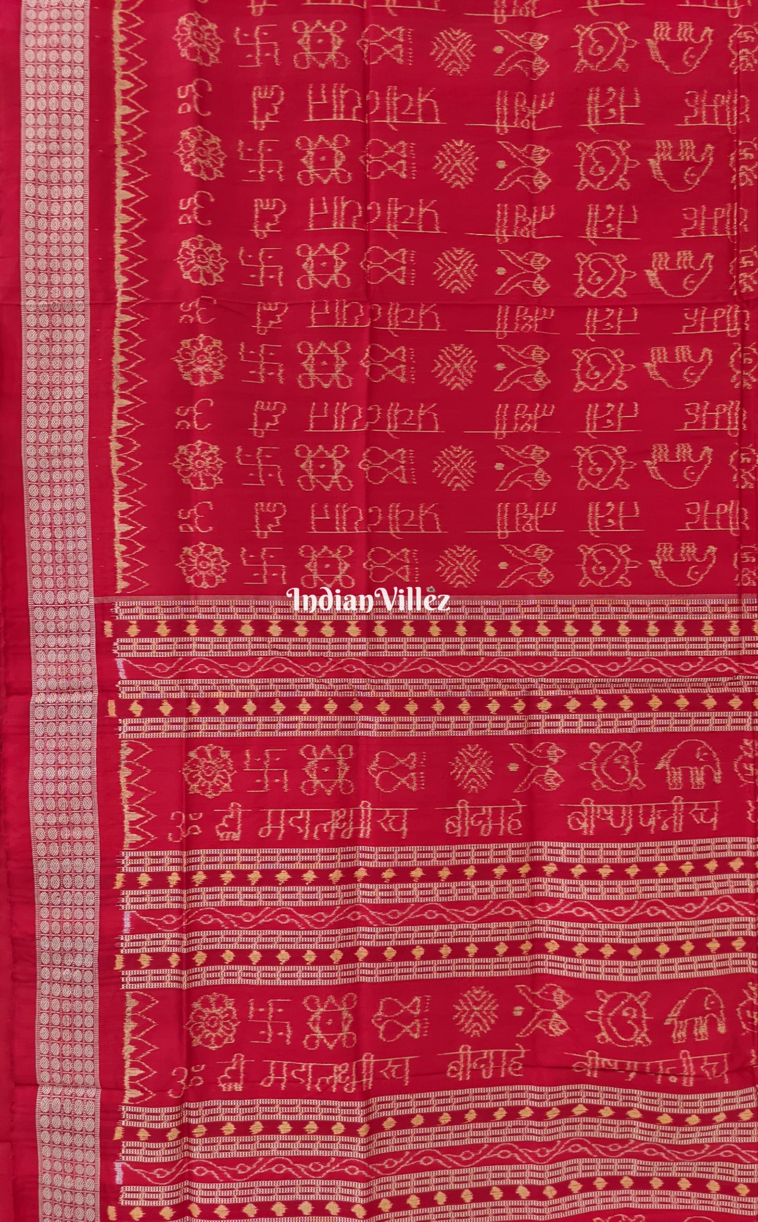 Laxmi Mantra Odisha Handloom Sambalpuri Ikat Silk Saree