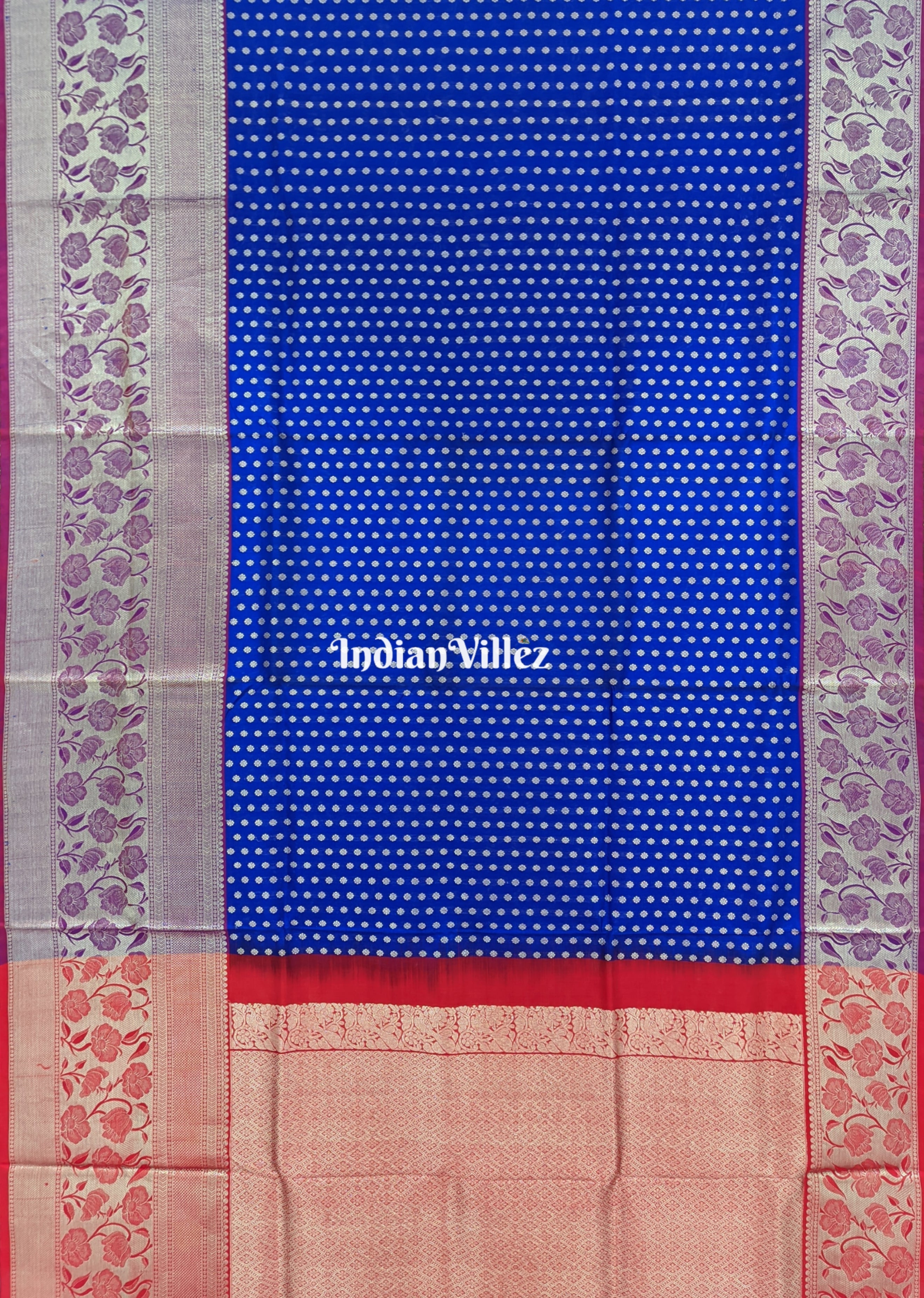Royal Blue Venkatagiri Silk Handloom Saree