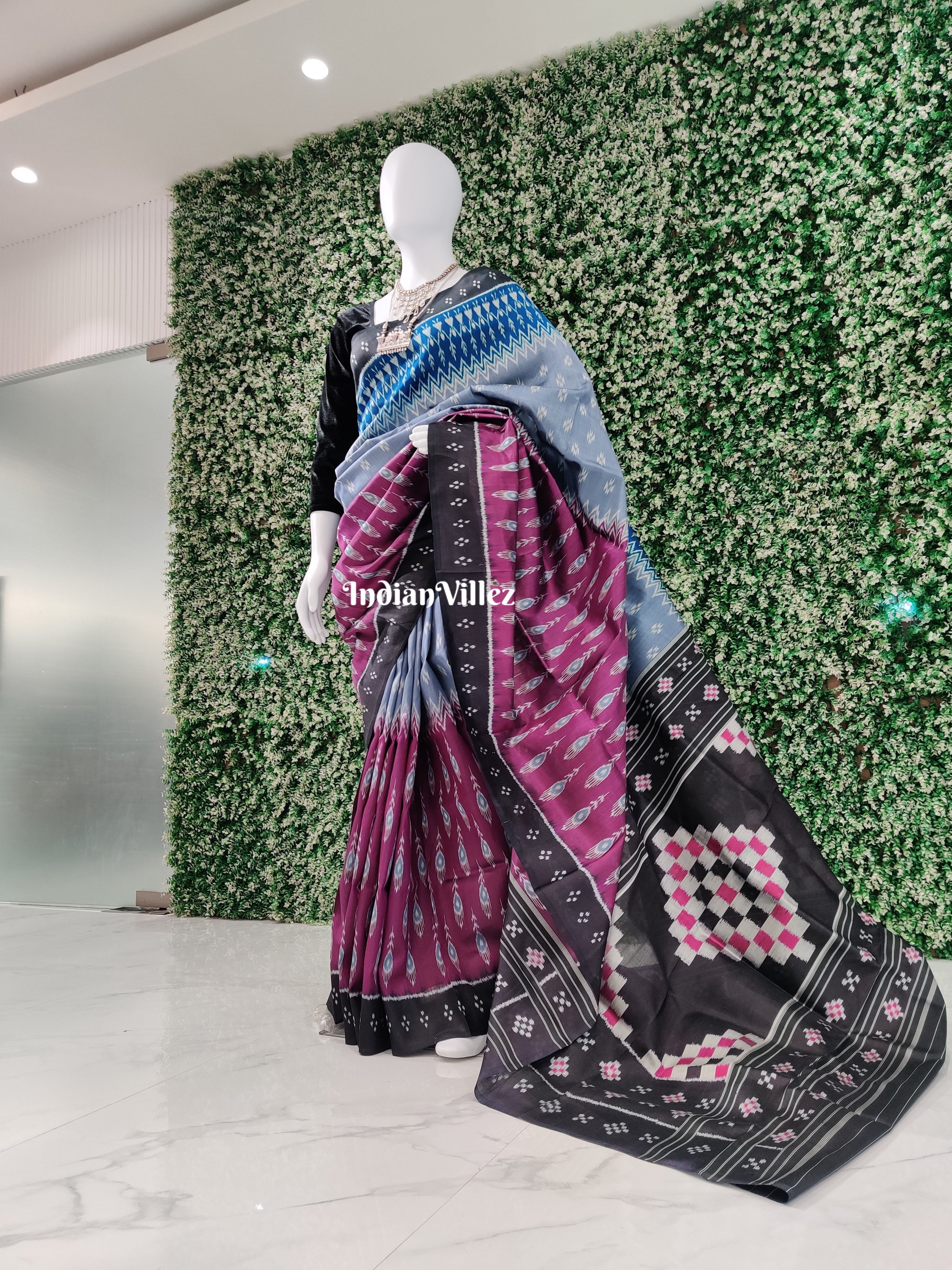 Mayurchandrika Pasapali contemporary Handloom silk saree