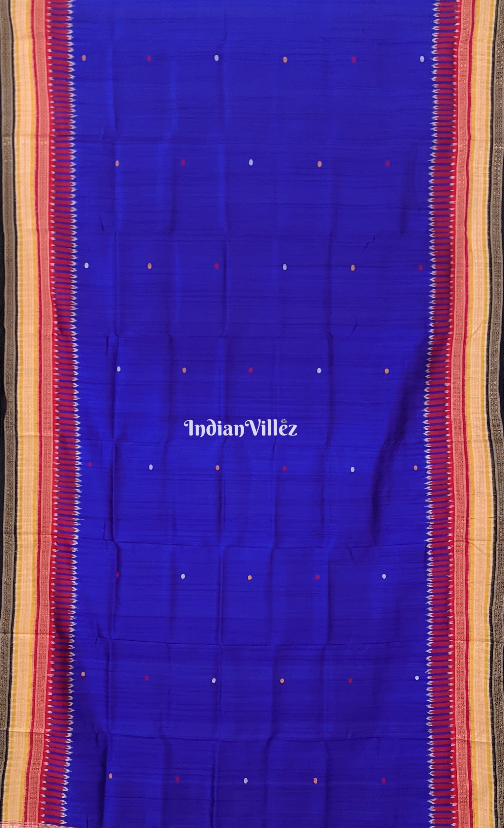 Violet Blue Kathiphera Ikat Odisha Handloom Khandua Silk Saree