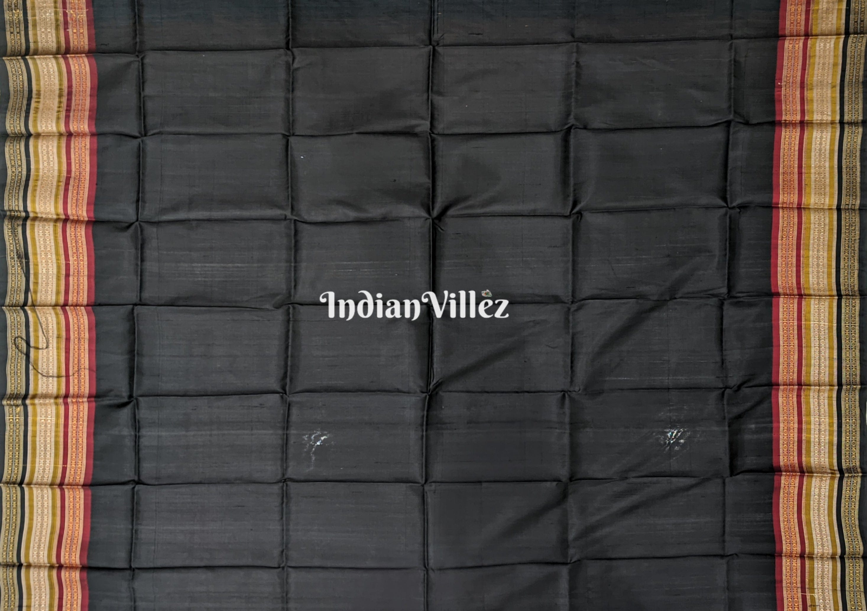 Steel Gray Kathiphera Ikat Odisha Handloom Khandua Silk Saree