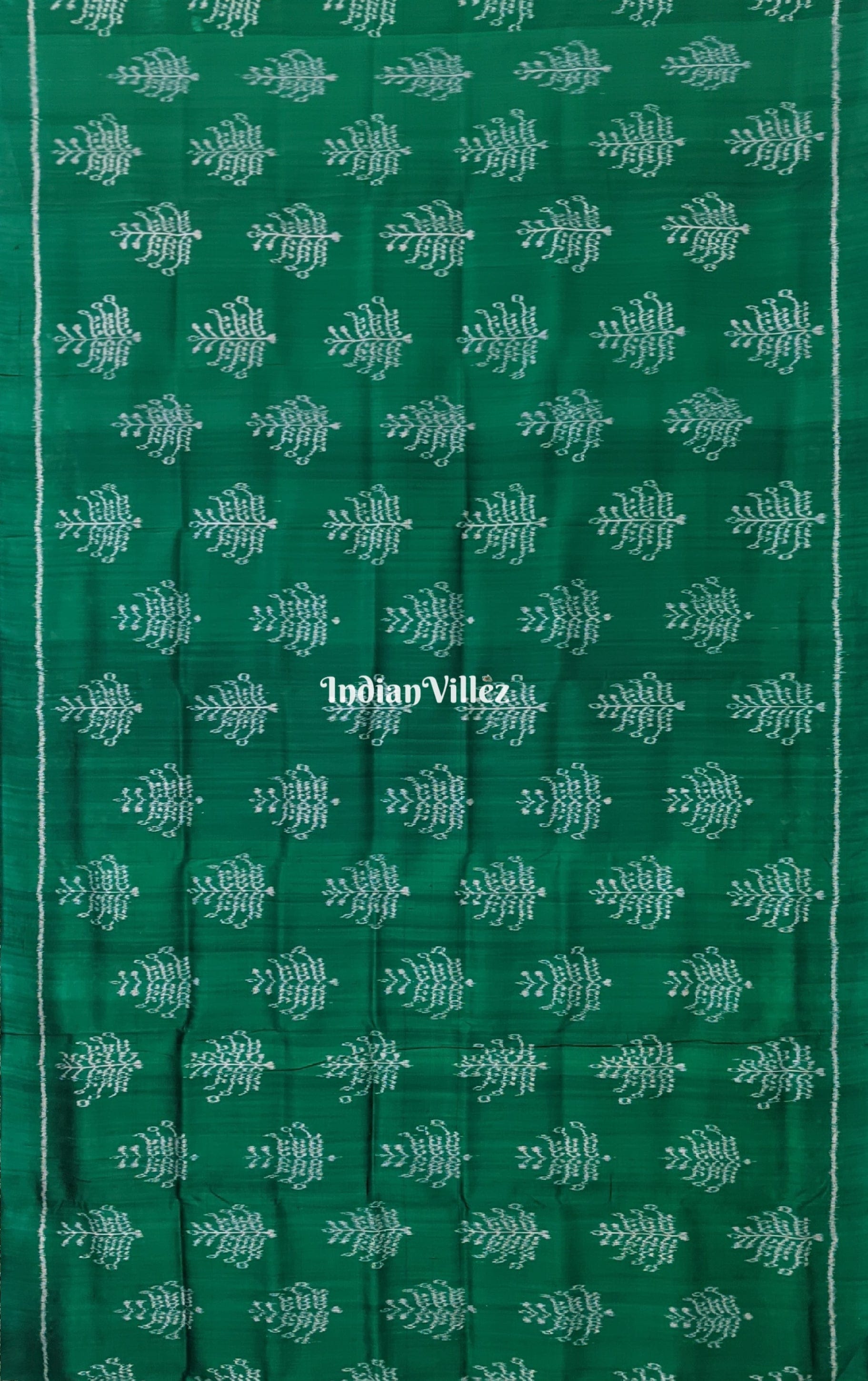 Vriksh Green Contemporary Odisha Handloom Silk Saree