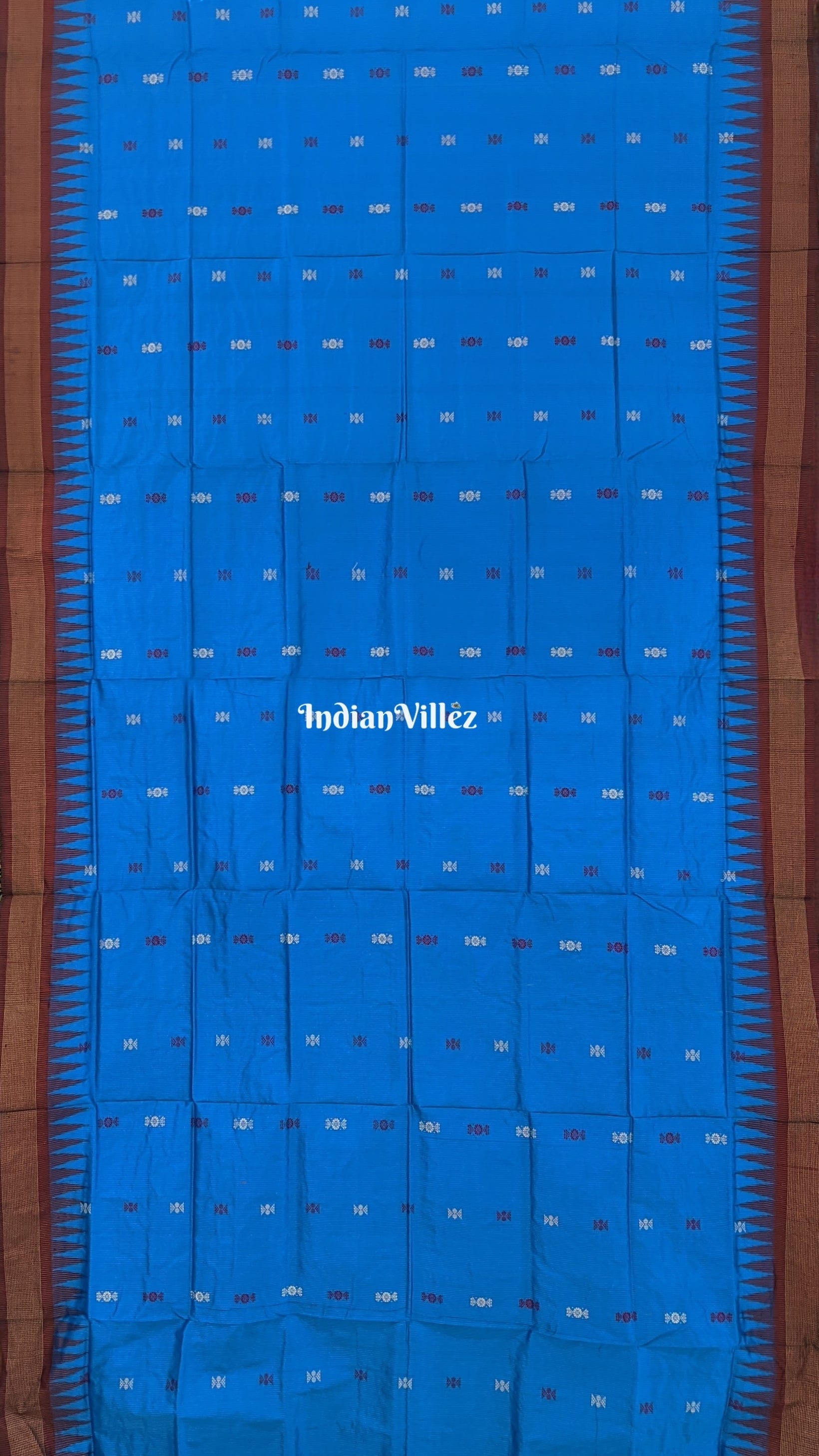 Blue Odisha Handloom Bomkai Silk Saree