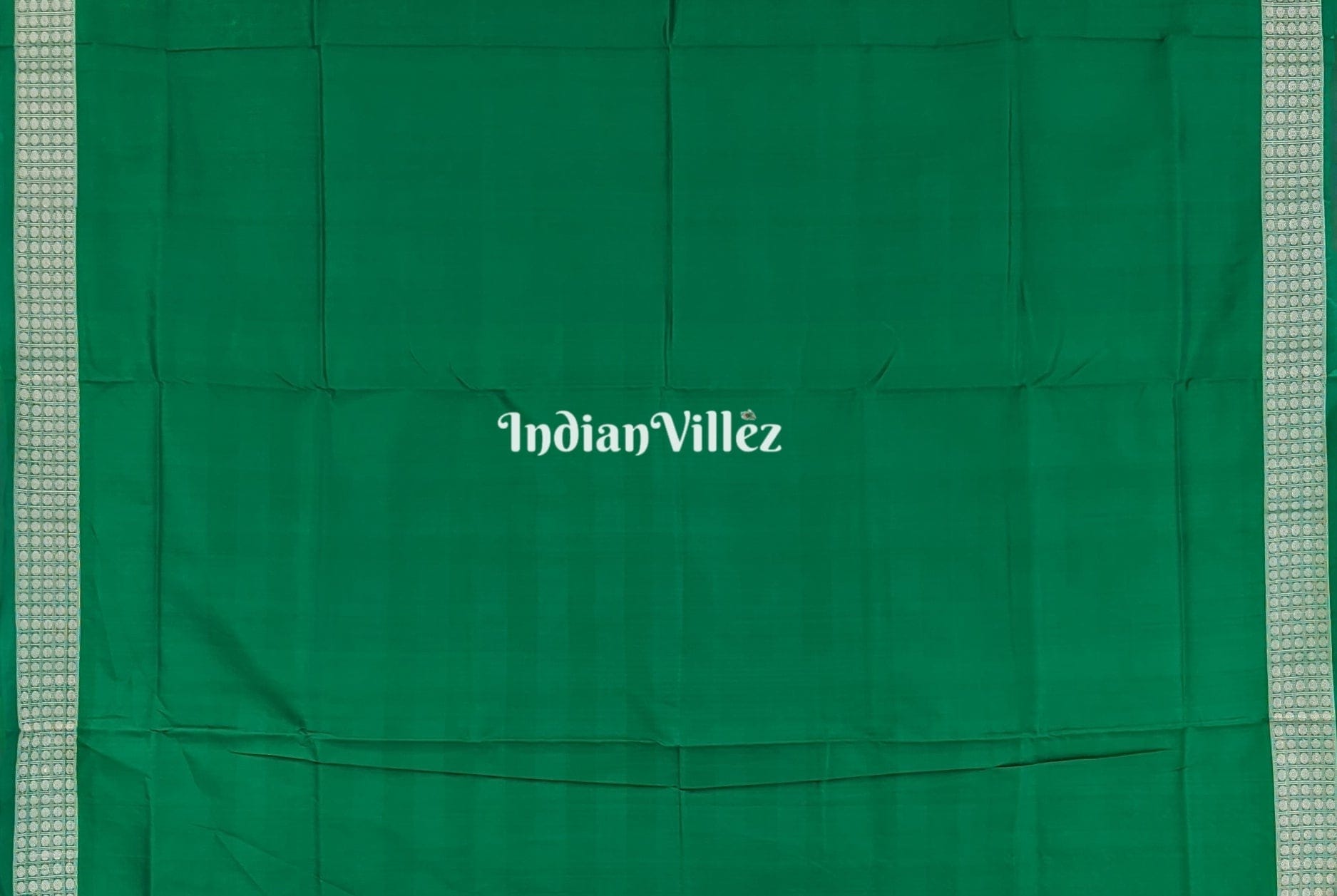 Maroon Green Tribal House Theme Bomkai Silk Saree
