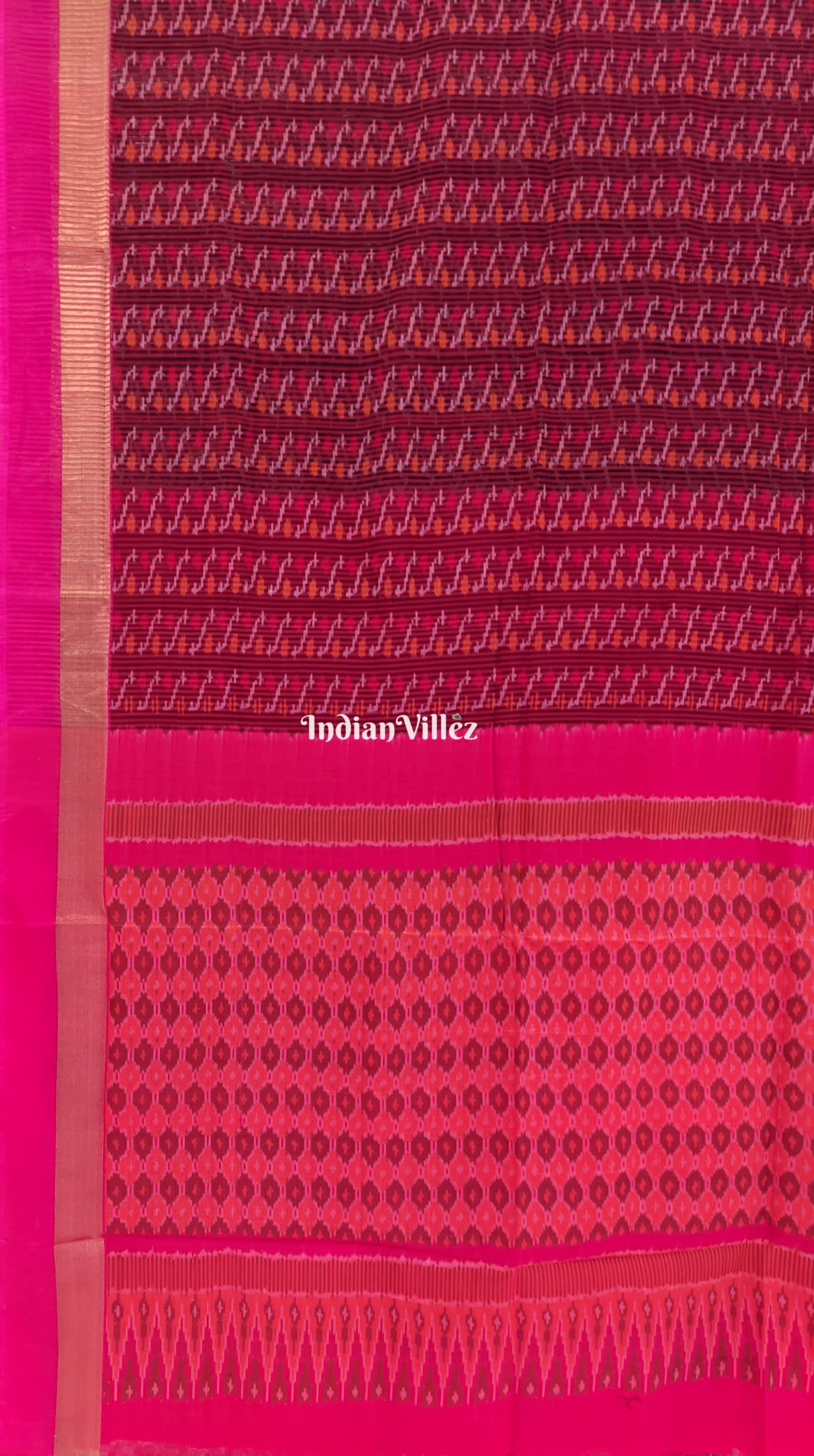 Multicoloured Pochampally Ikat Silk Saree
