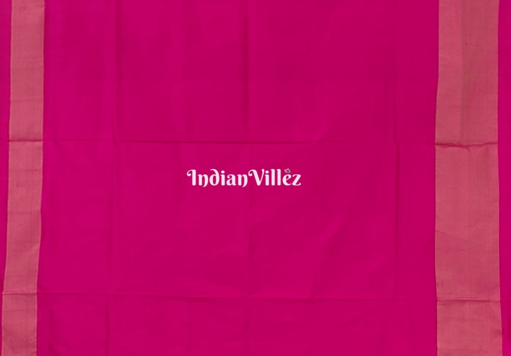 Rani Pink Pochampally Ikat Silk Saree