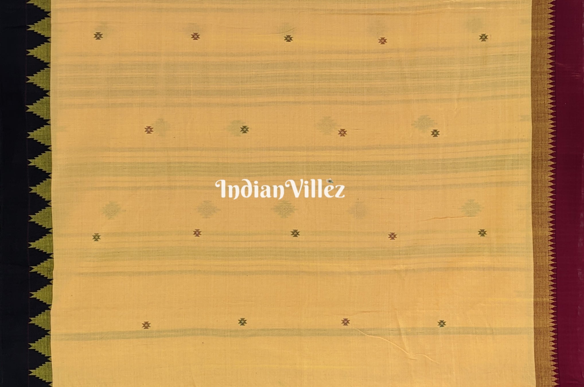 Peach Natural Dyed Kotpad Cotton Saree