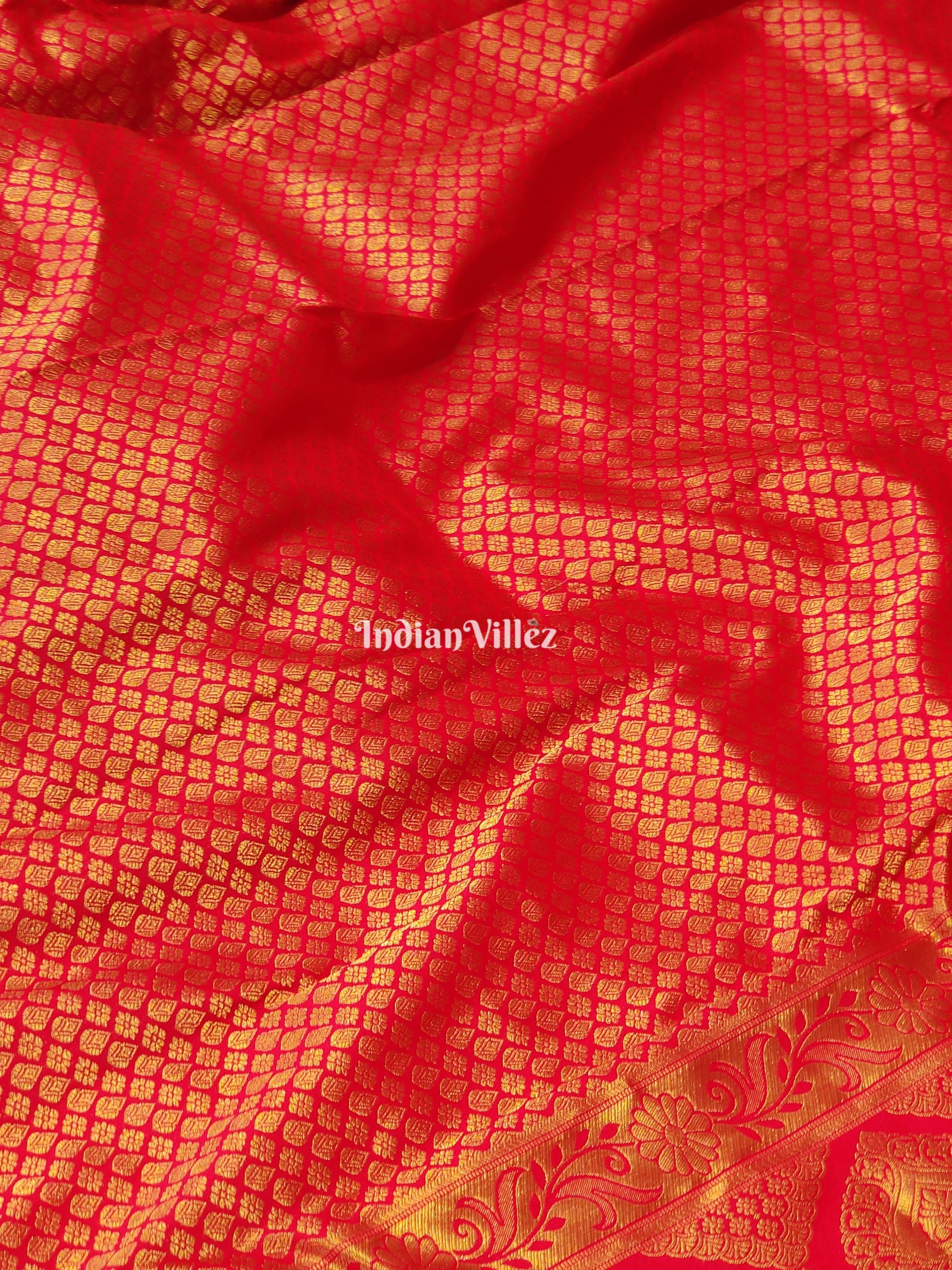 Red Kanjivaram Silk Saree
