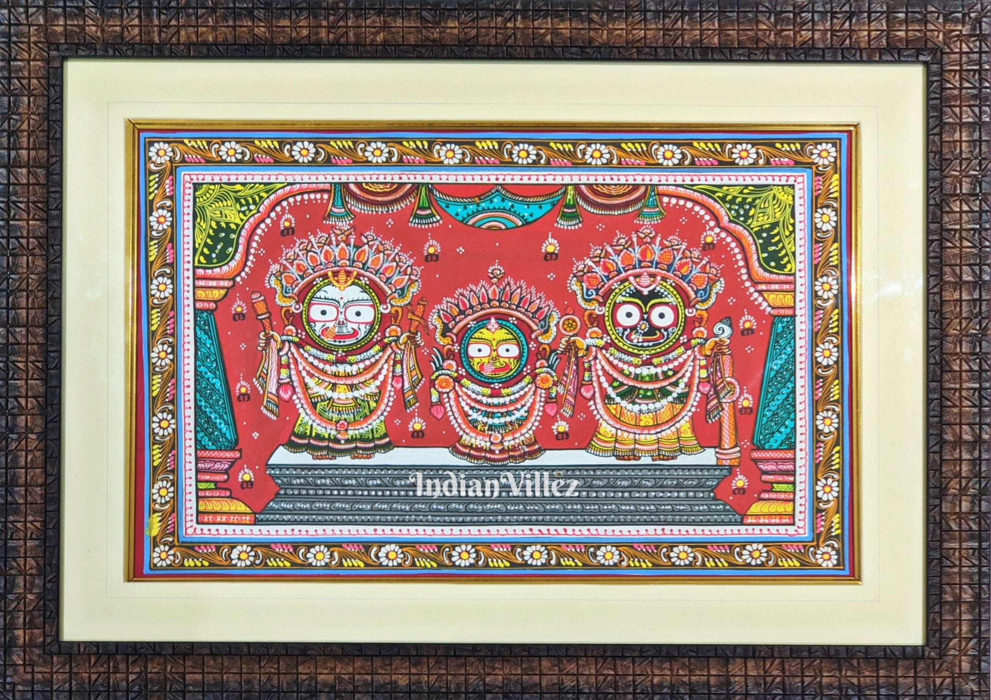 Jagannath Pattachitra Painting For Home Wall Art Decor ( With Frame )