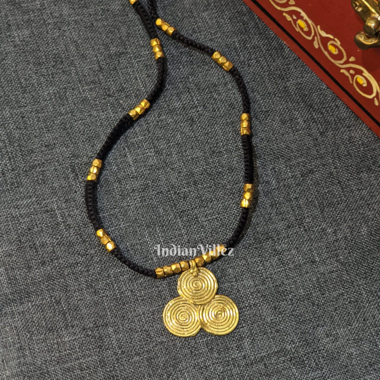 Spiral Handmade Dhokra Necklace