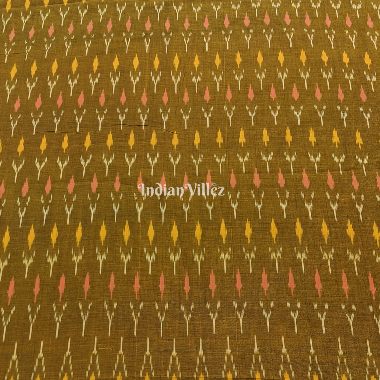 Handwoven Pochampally Ikat Cotton Fabric