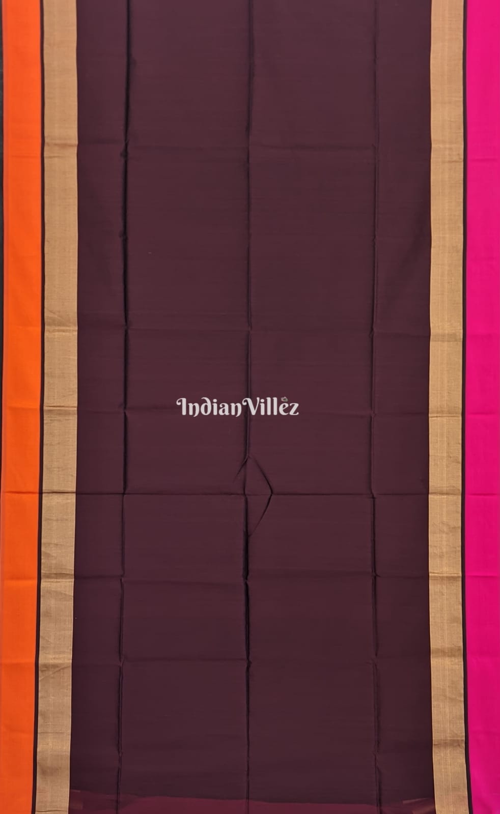 Wine Color Maheshwari Handloom Saree