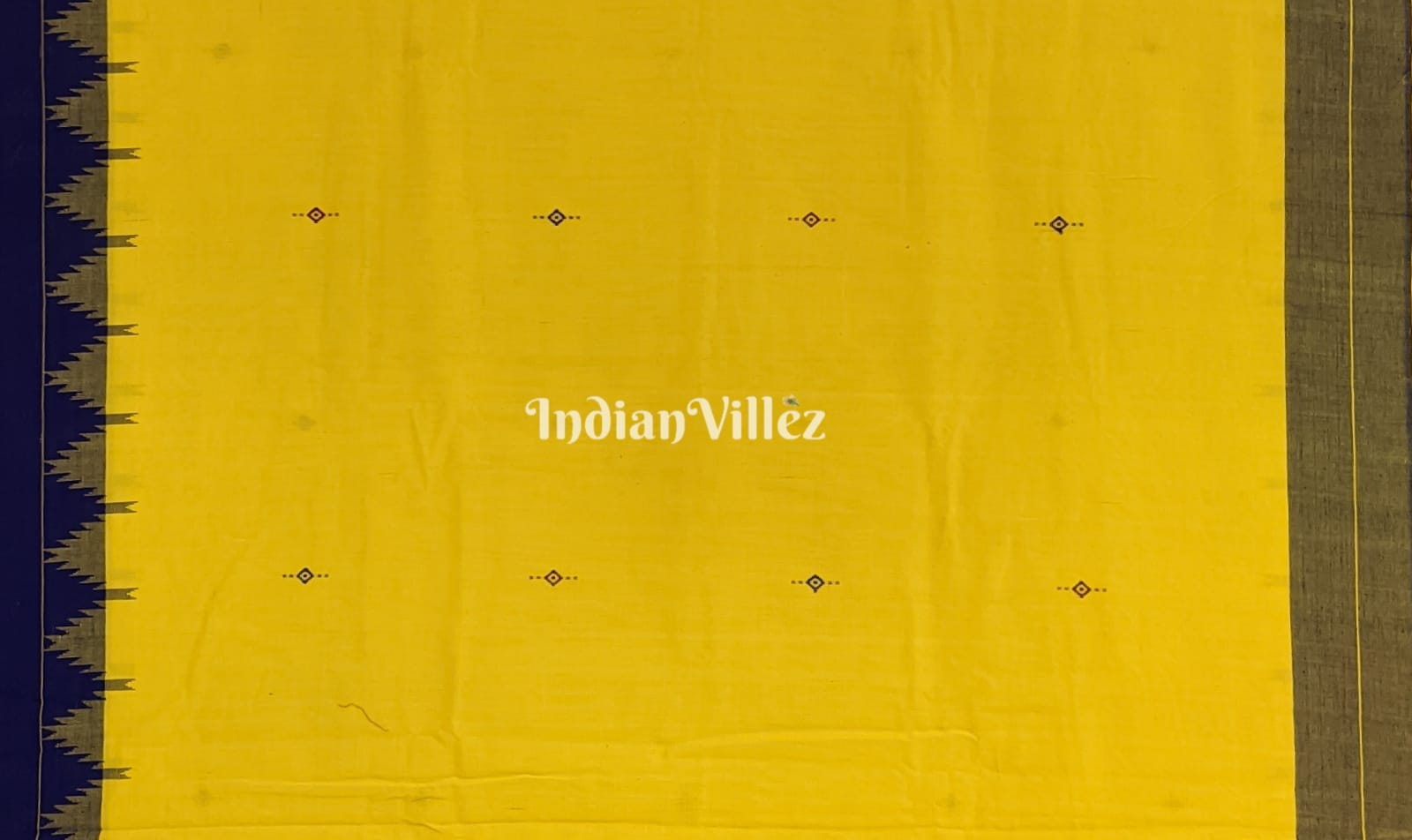 Yellow Odisha Handloom Natural Dye Kotpad Tussar Saree