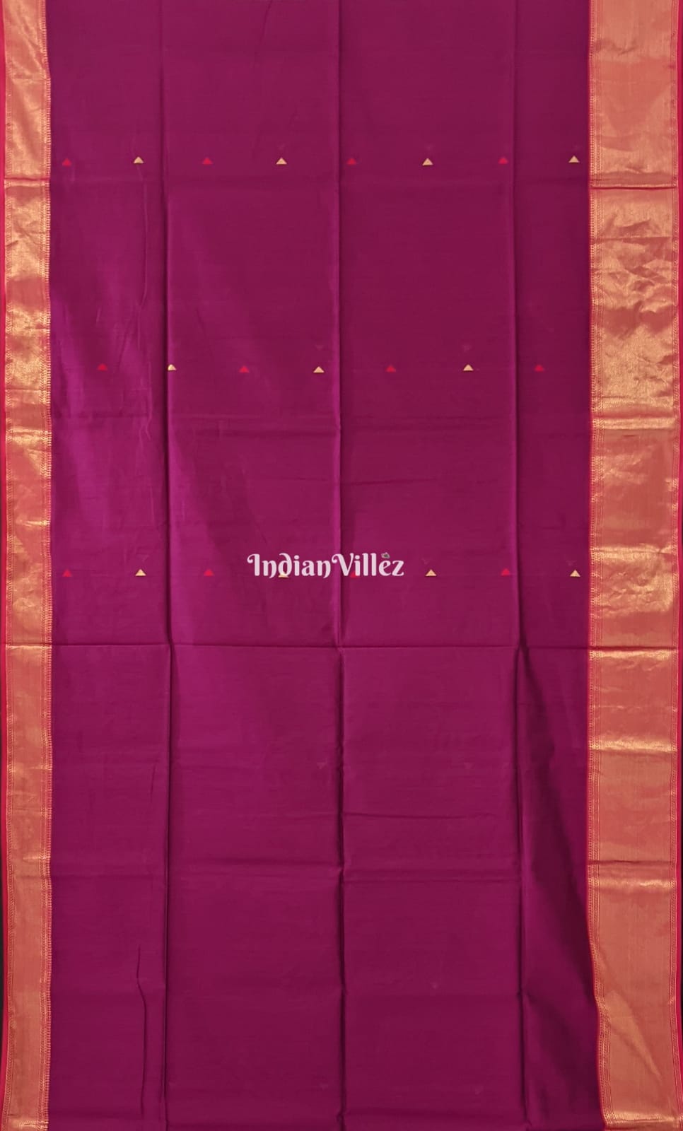 Magenta Maheshwari Handloom Saree
